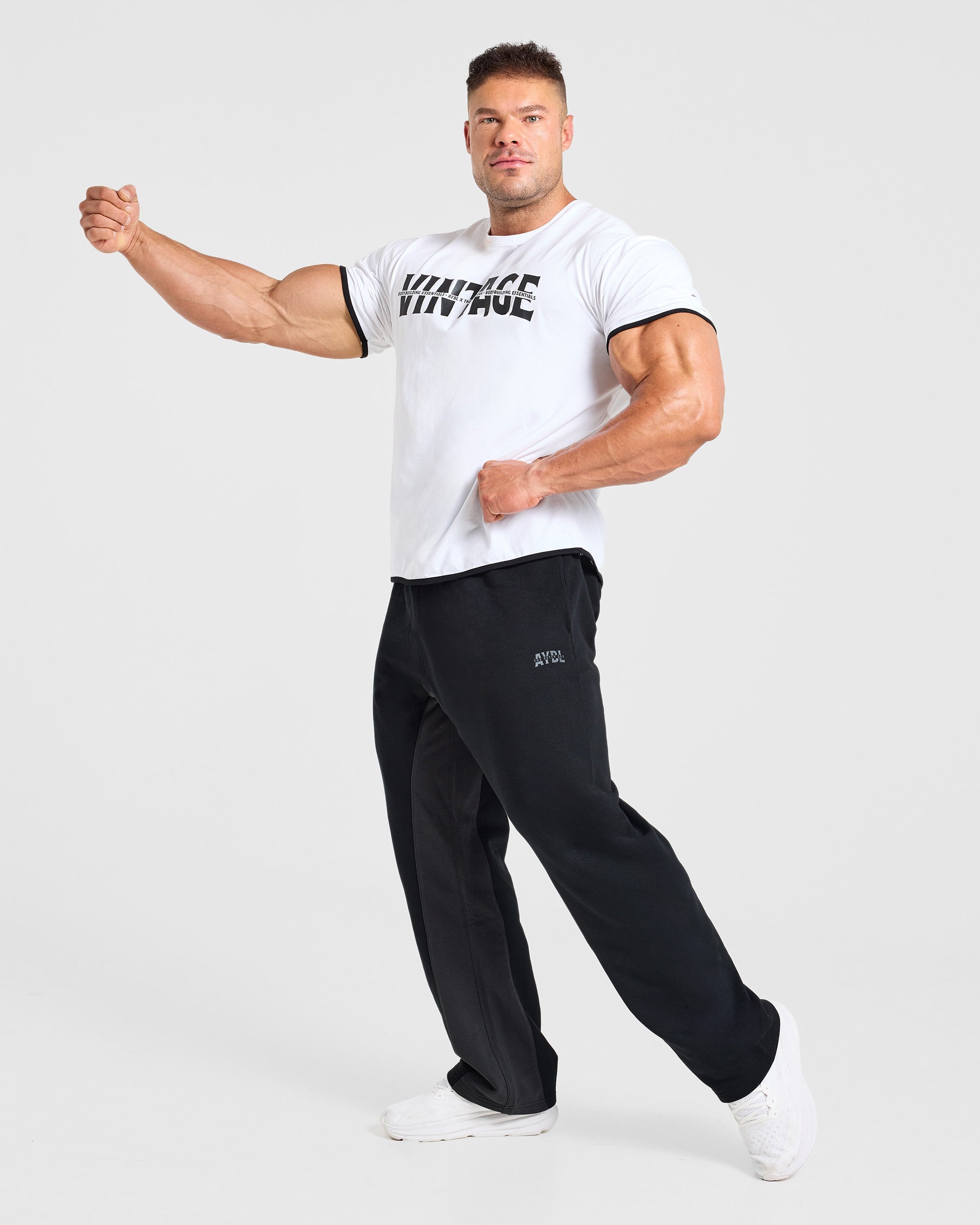 Wesley Vissers x Oversized Straight Leg Joggers - Black