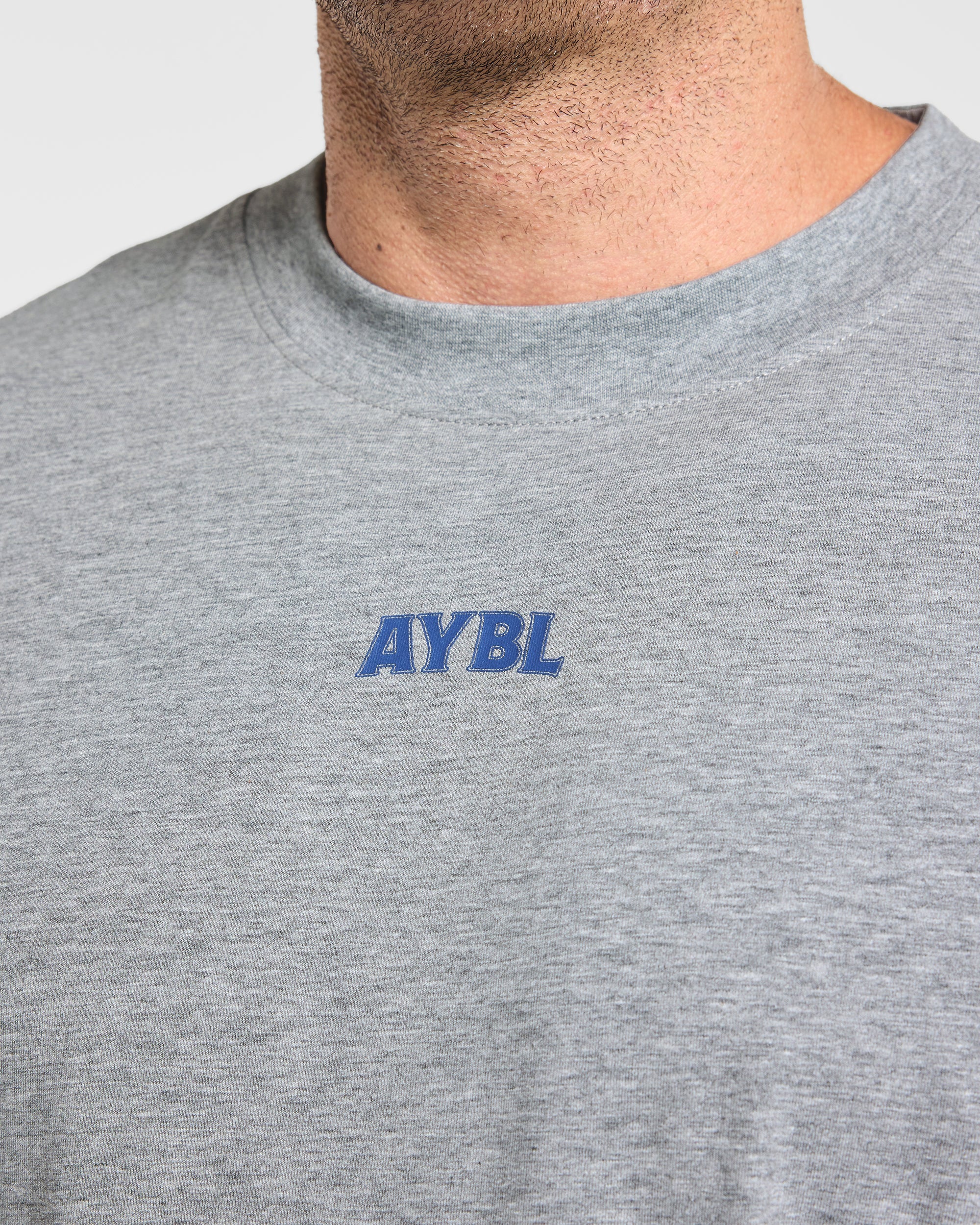 Wesley Vissers x AYBL Dutch Oak Oversized T Shirt - Mid Marl Grey