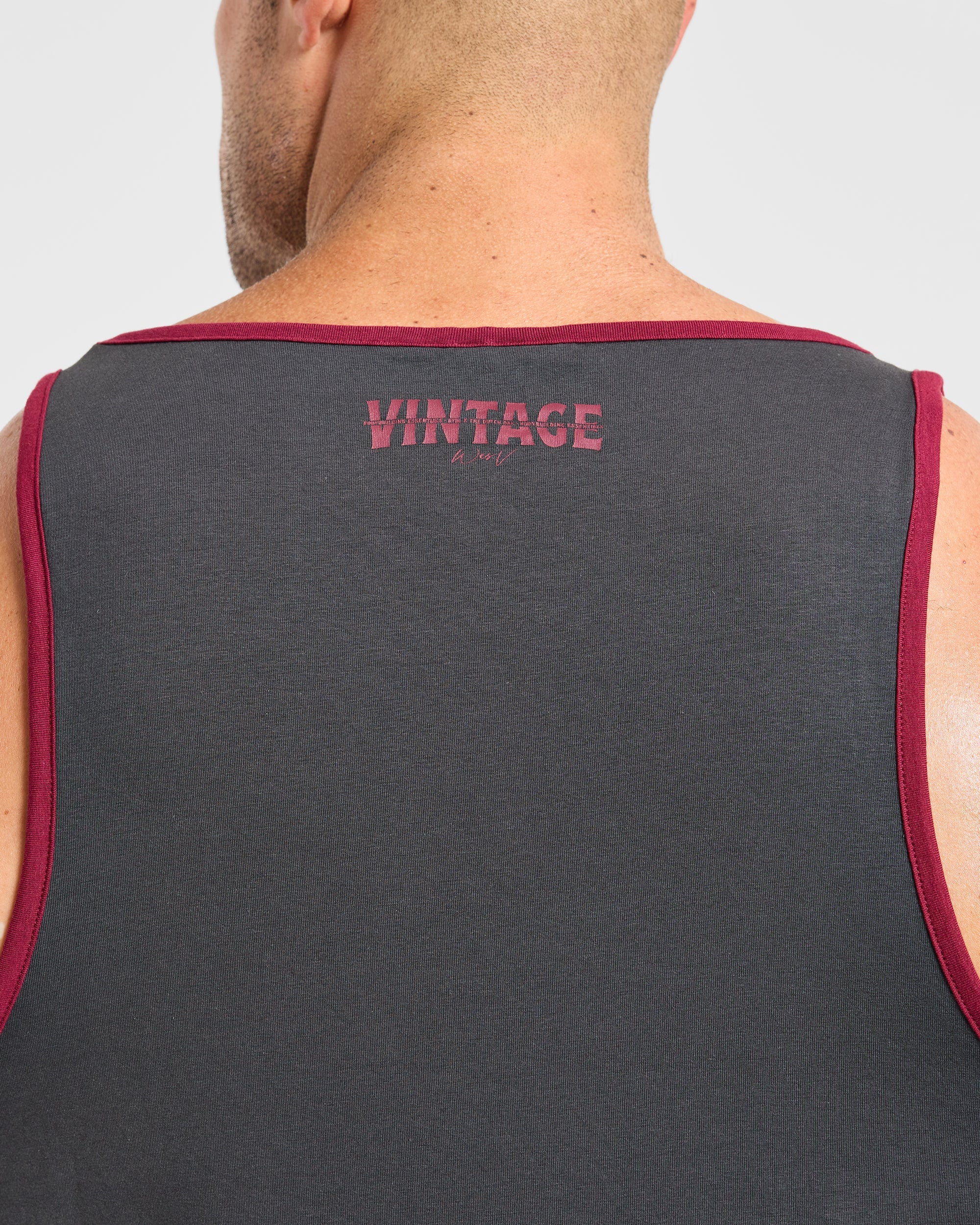 Wesley Vissers x Contrast Tank - Charcoal
