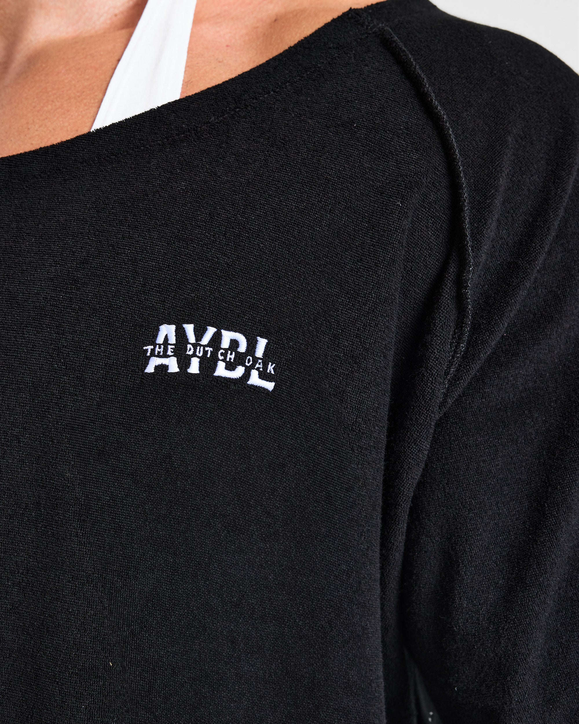 Wesley Vissers x Old School Wide Neck T Shirt - Black