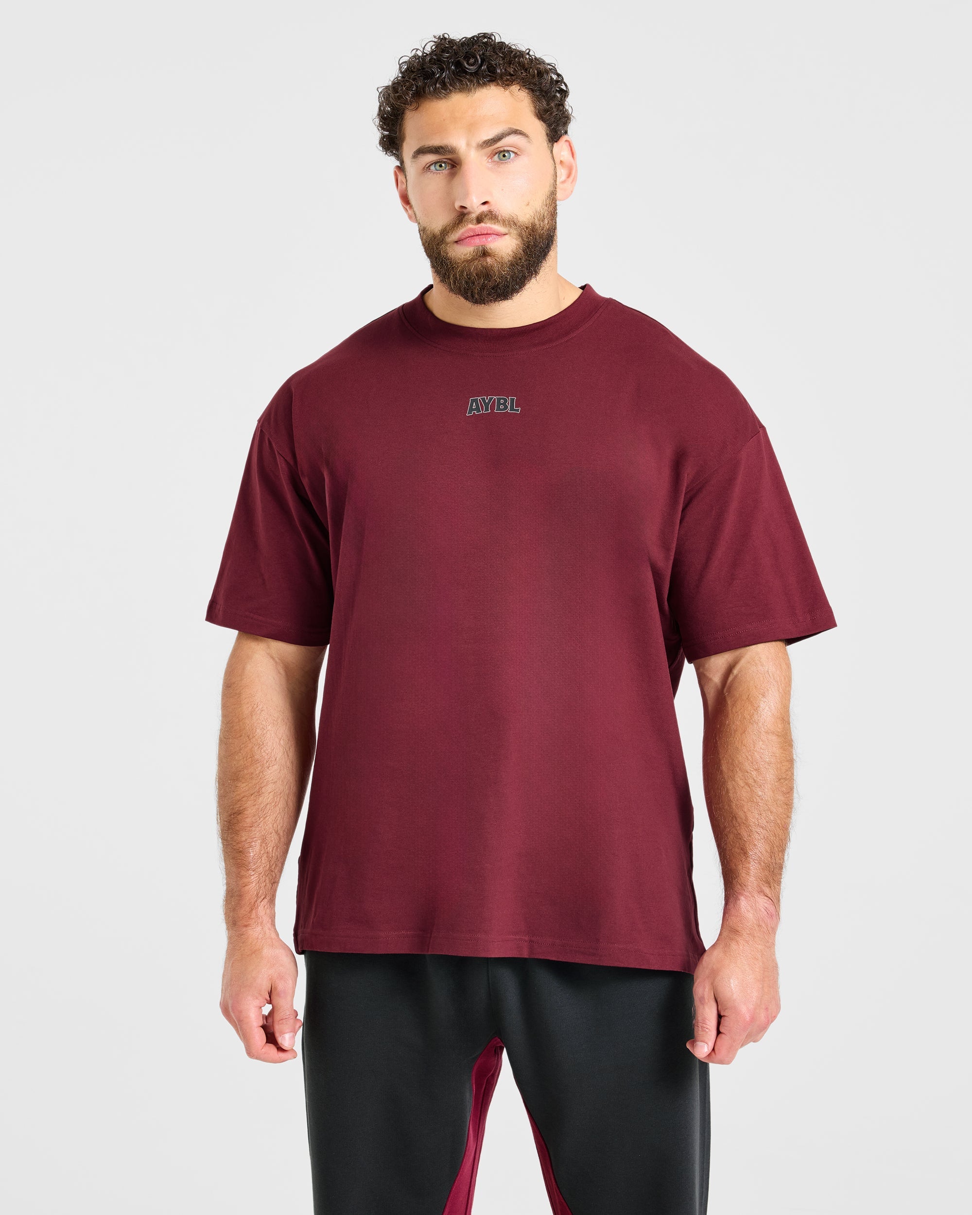 Wesley Vissers x AYBL Dutch Oak Oversized T Shirt - Port Red
