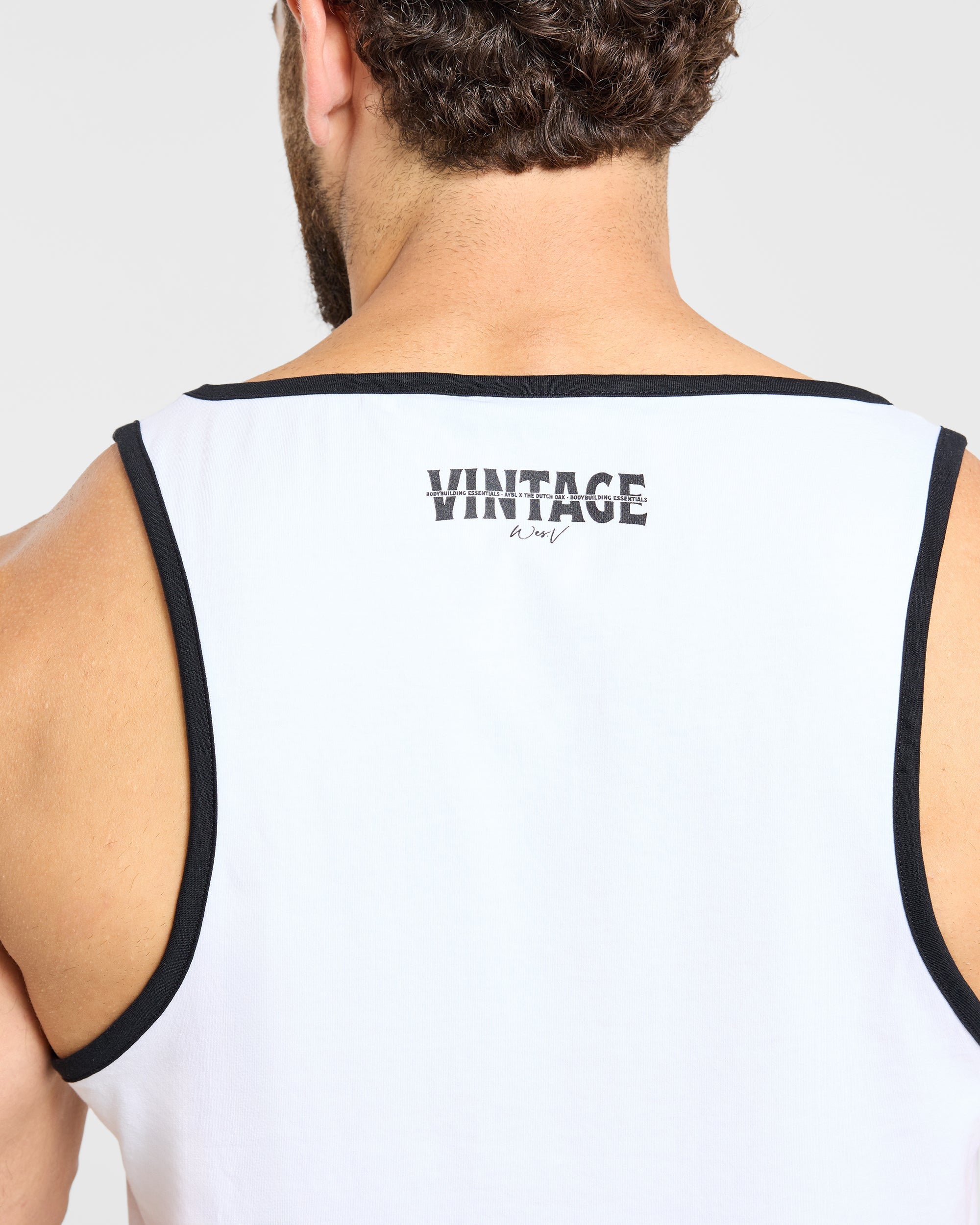 Wesley Vissers x Contrast Tank - White