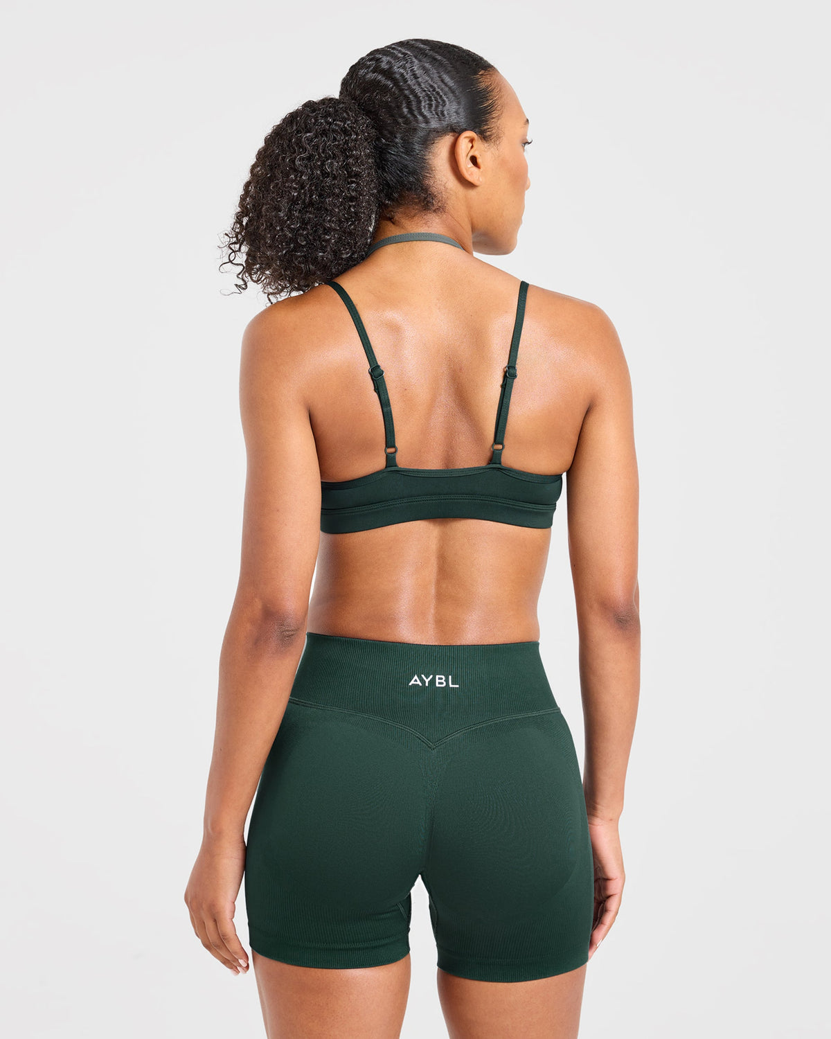 Essential Double Layer Sports Bra - Dark Green