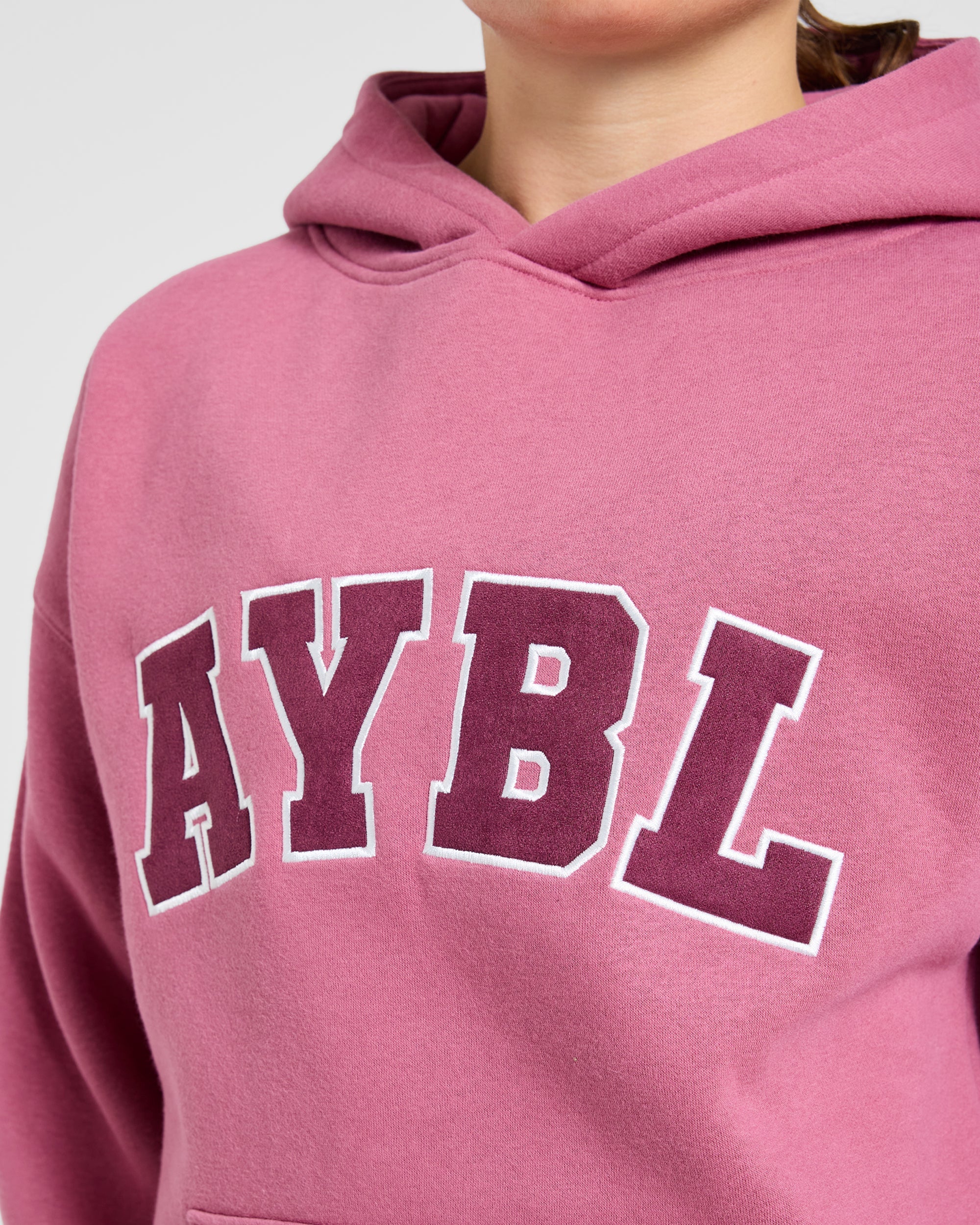 Varsity 2.0 Oversized Hoodie - Dusty Rose