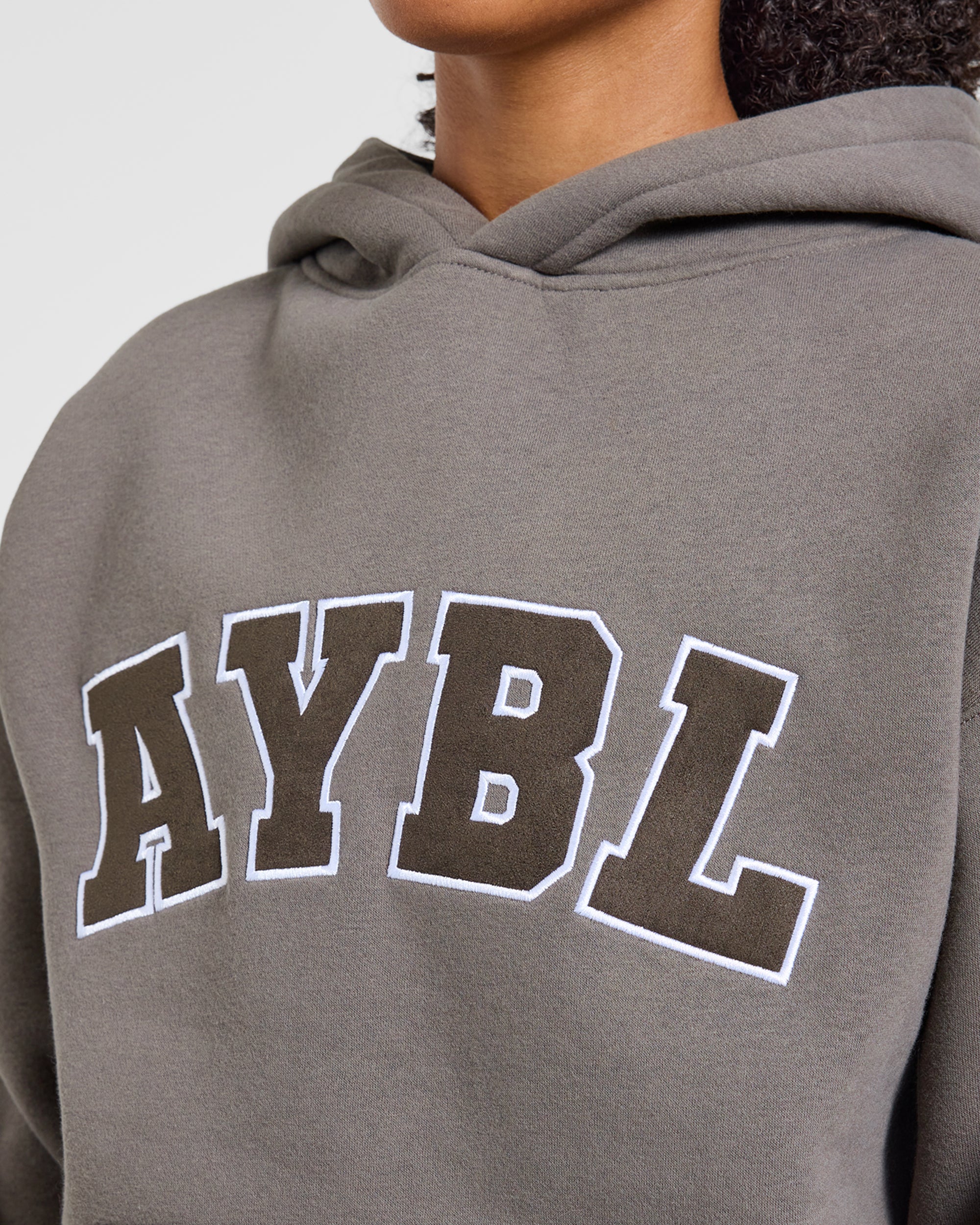 Varsity 2.0 Oversized Hoodie - Slate Brown