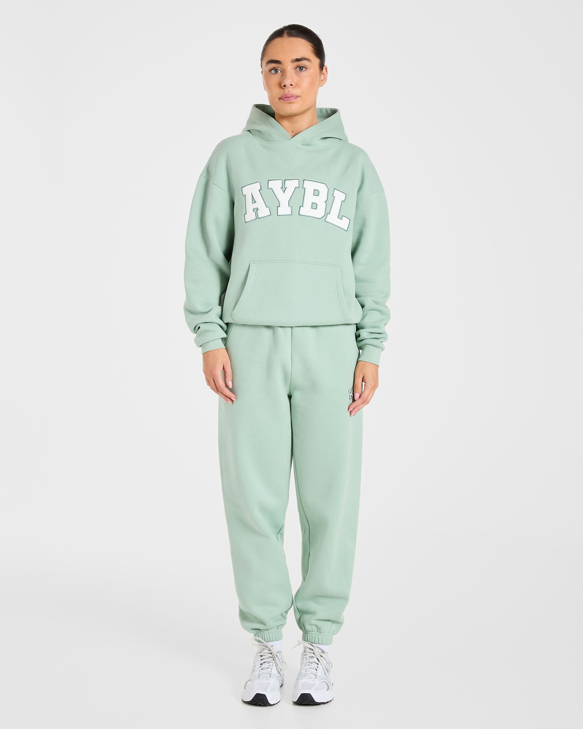 Varsity 2.0 Oversized Hoodie - Sage Green