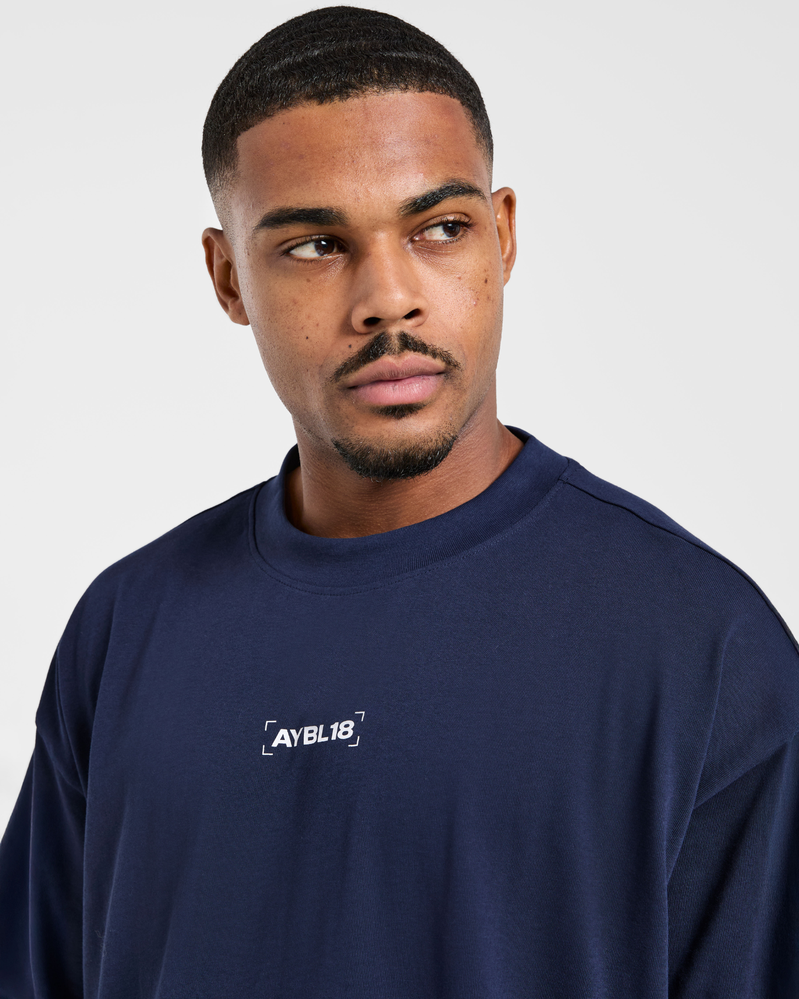 Power Club Oversized T Shirt - Navy