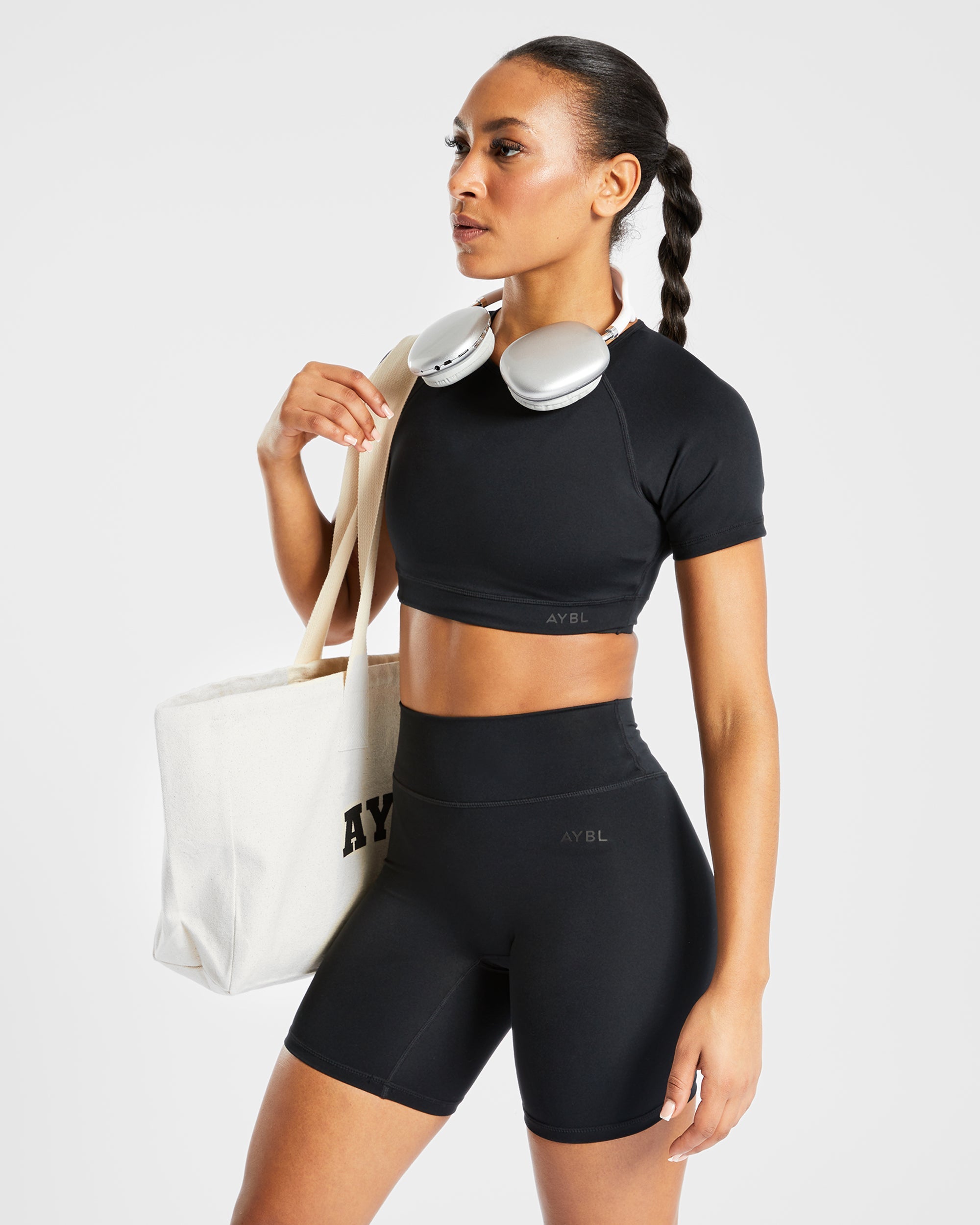 Staple Crop Top - Black