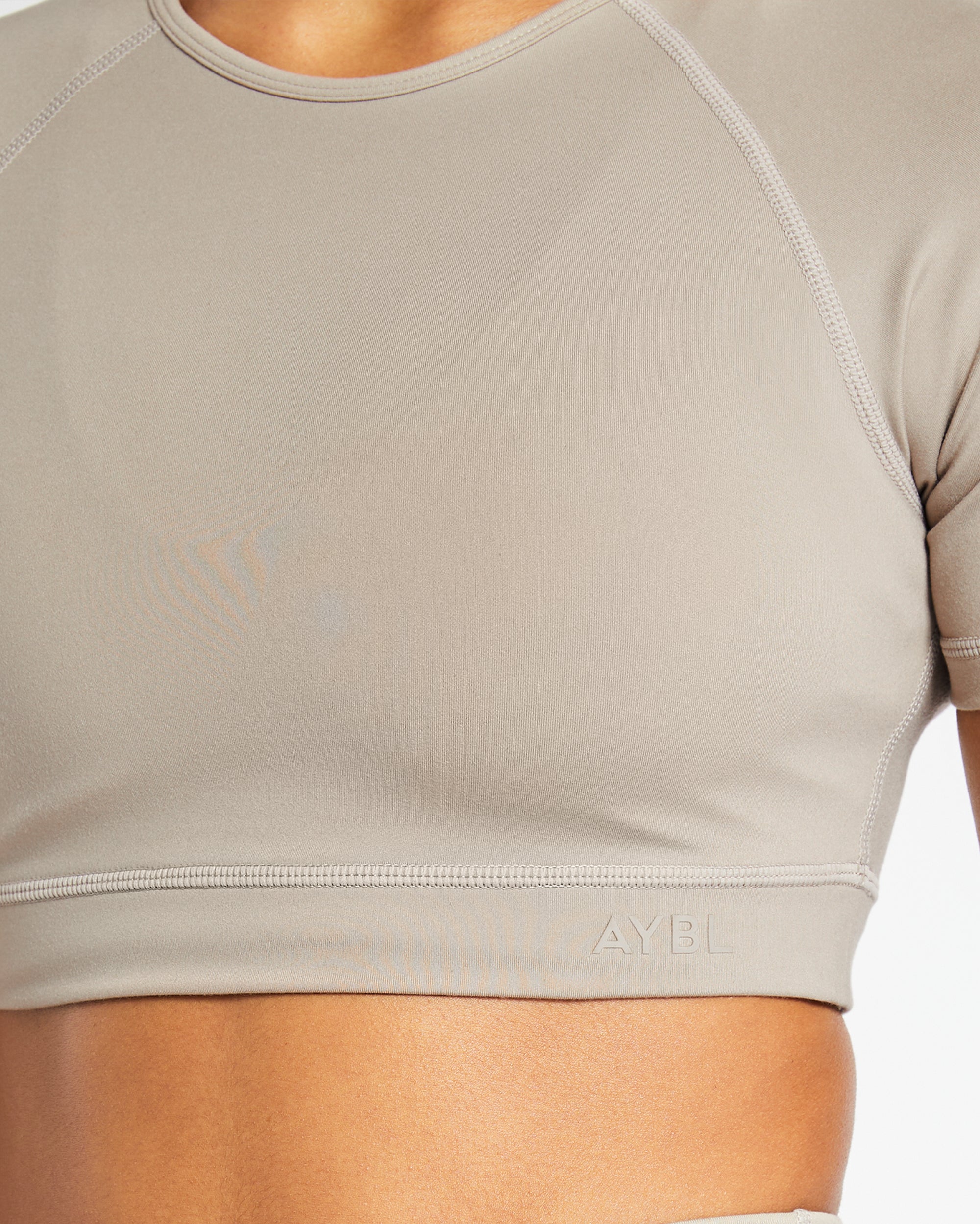 Staple Crop Top - Muted Taupe