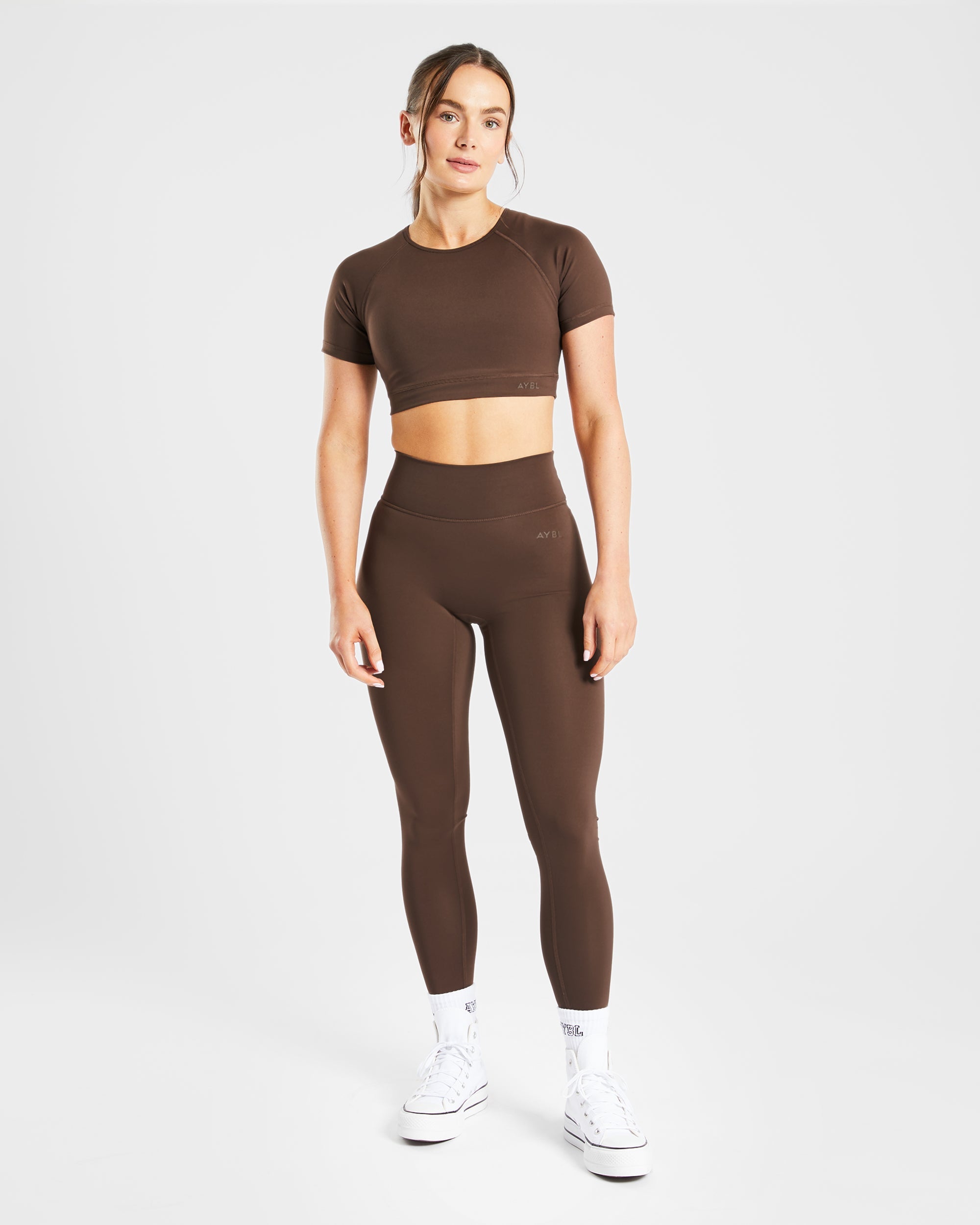 Staple Crop Top - Brown