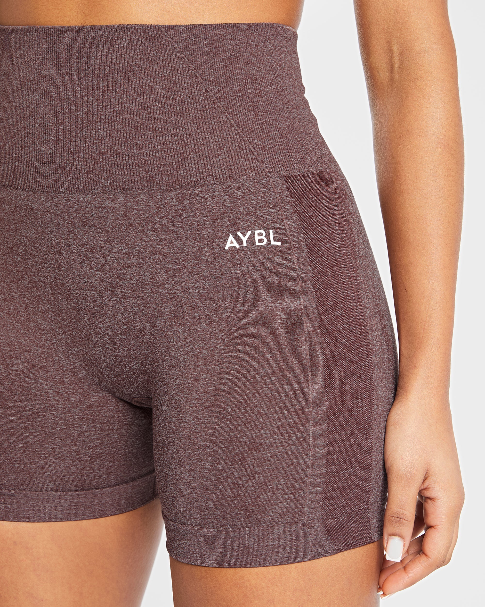 Empower Seamless Shorts - Brown Marl