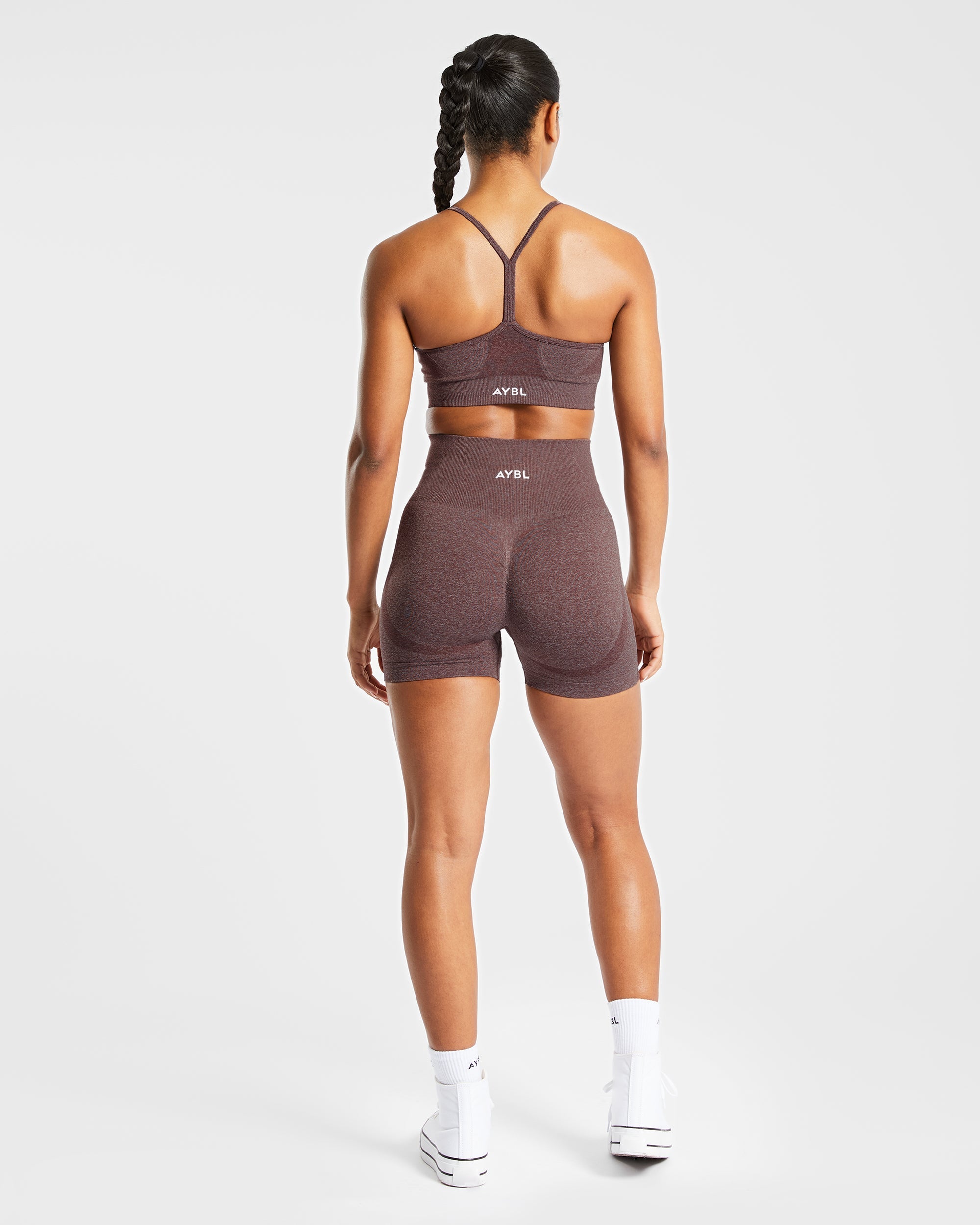 Empower Seamless Shorts - Brown Marl