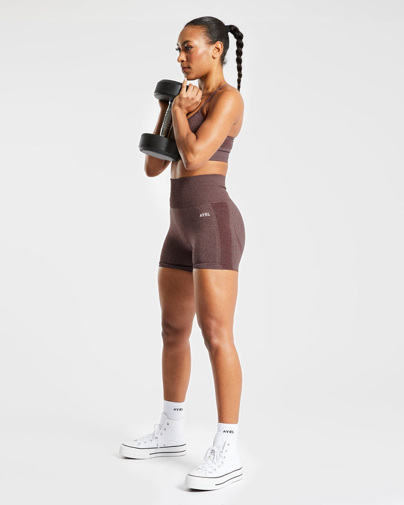 Empower Seamless Shorts - Brown Marl – AYBL USA