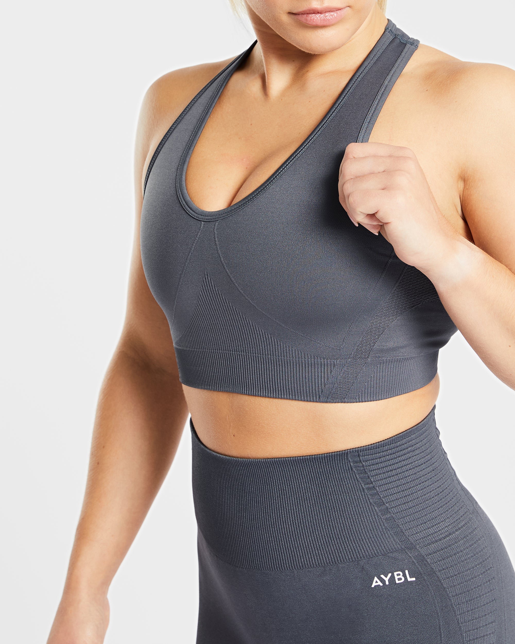 Balance V2 Seamless Sports Bra - Castlerock Grey