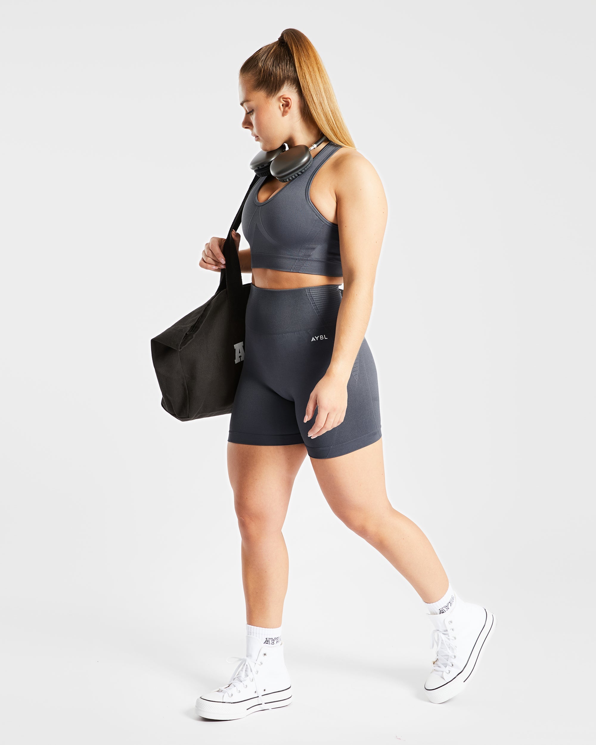 Balance V2 Seamless Sports Bra - Castlerock Grey