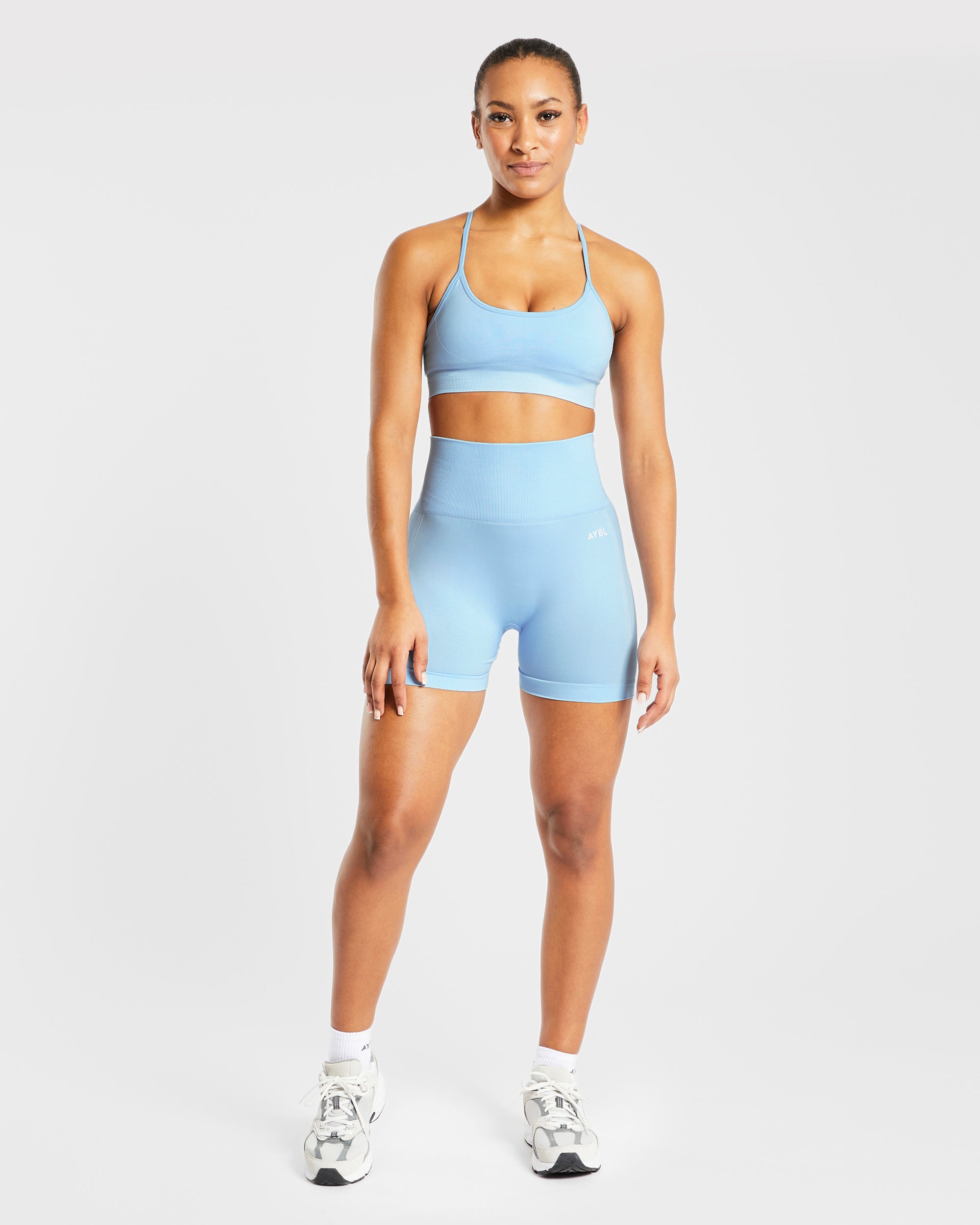 Empower Seamless Sports Bra - Sky Blue