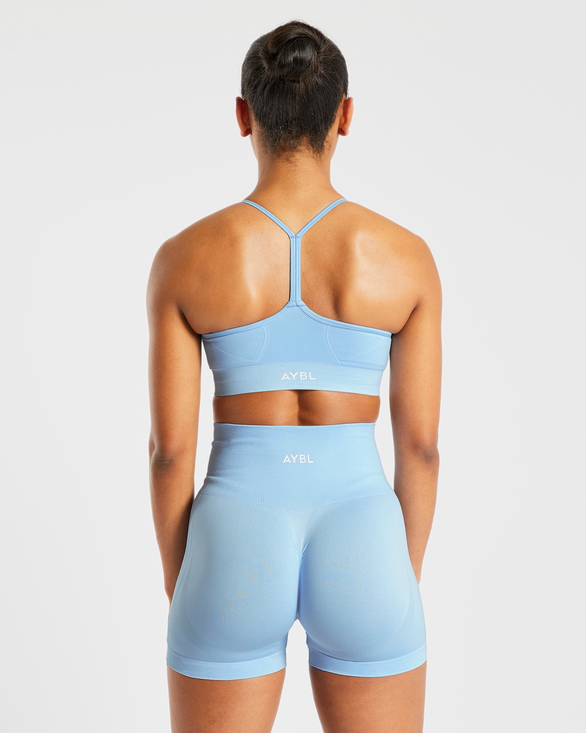 Empower Seamless Sports Bra - Sky Blue