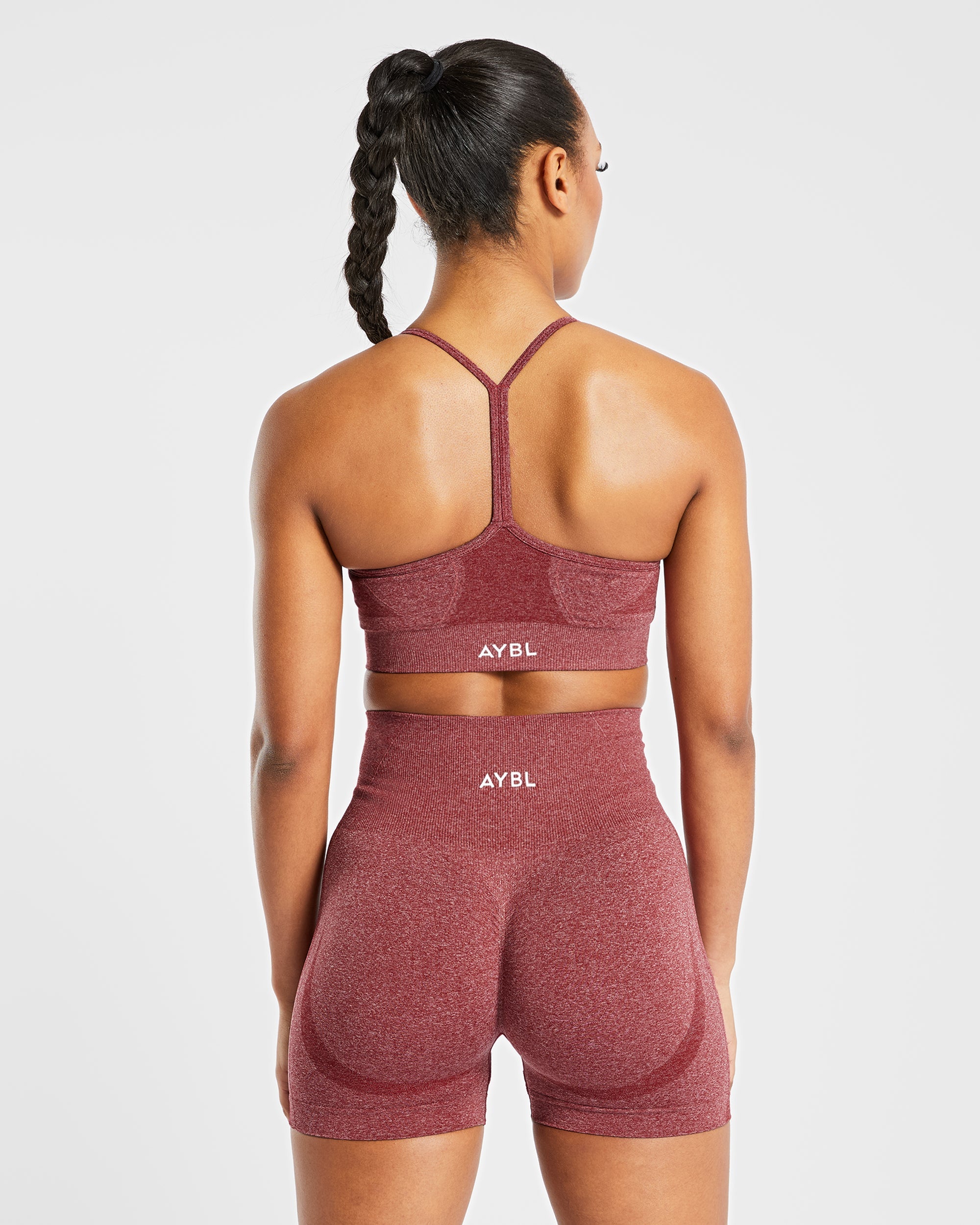 Empower Seamless Sports Bra - Red Marl