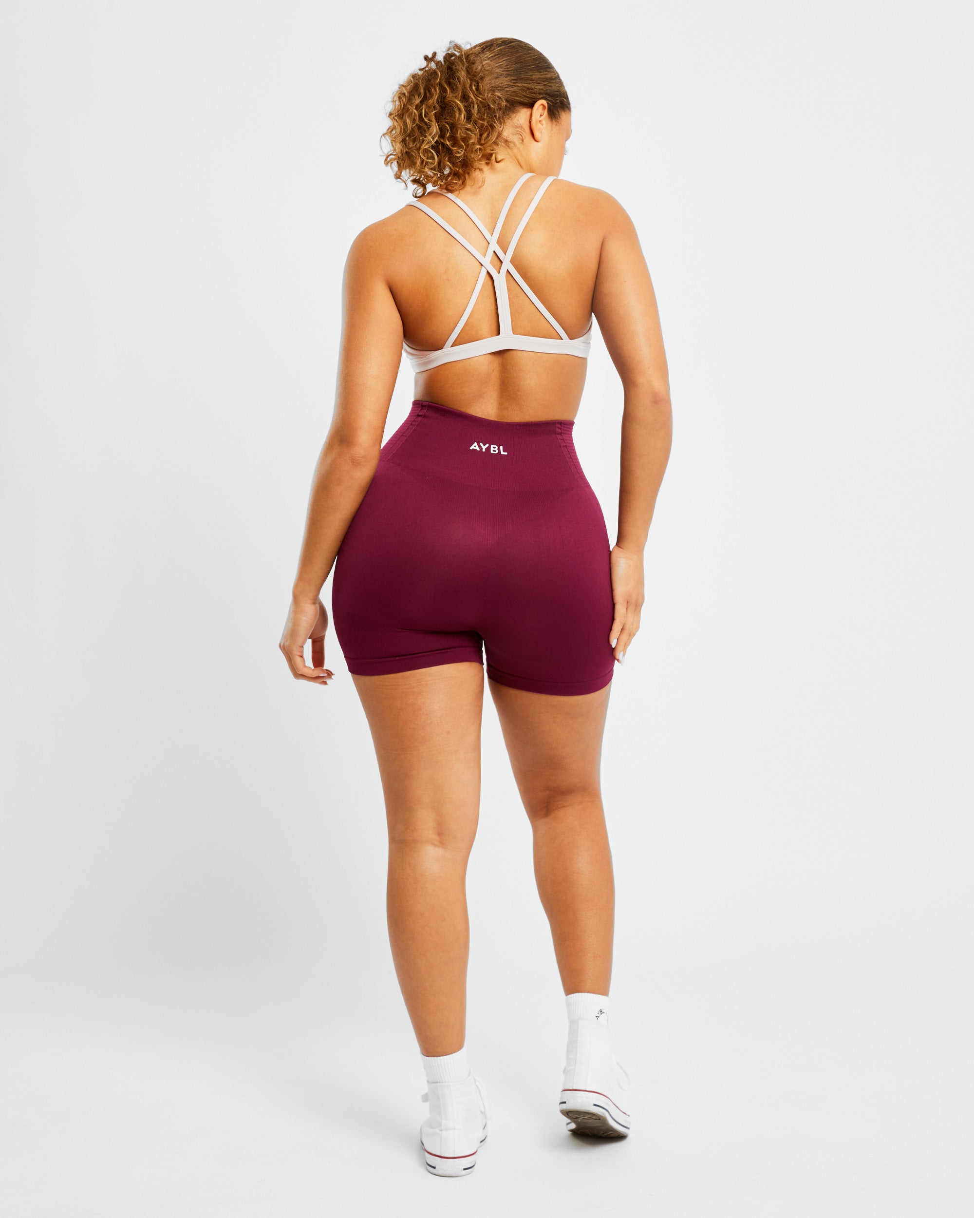 Essential Strappy Sports Bra - Dusty Pink