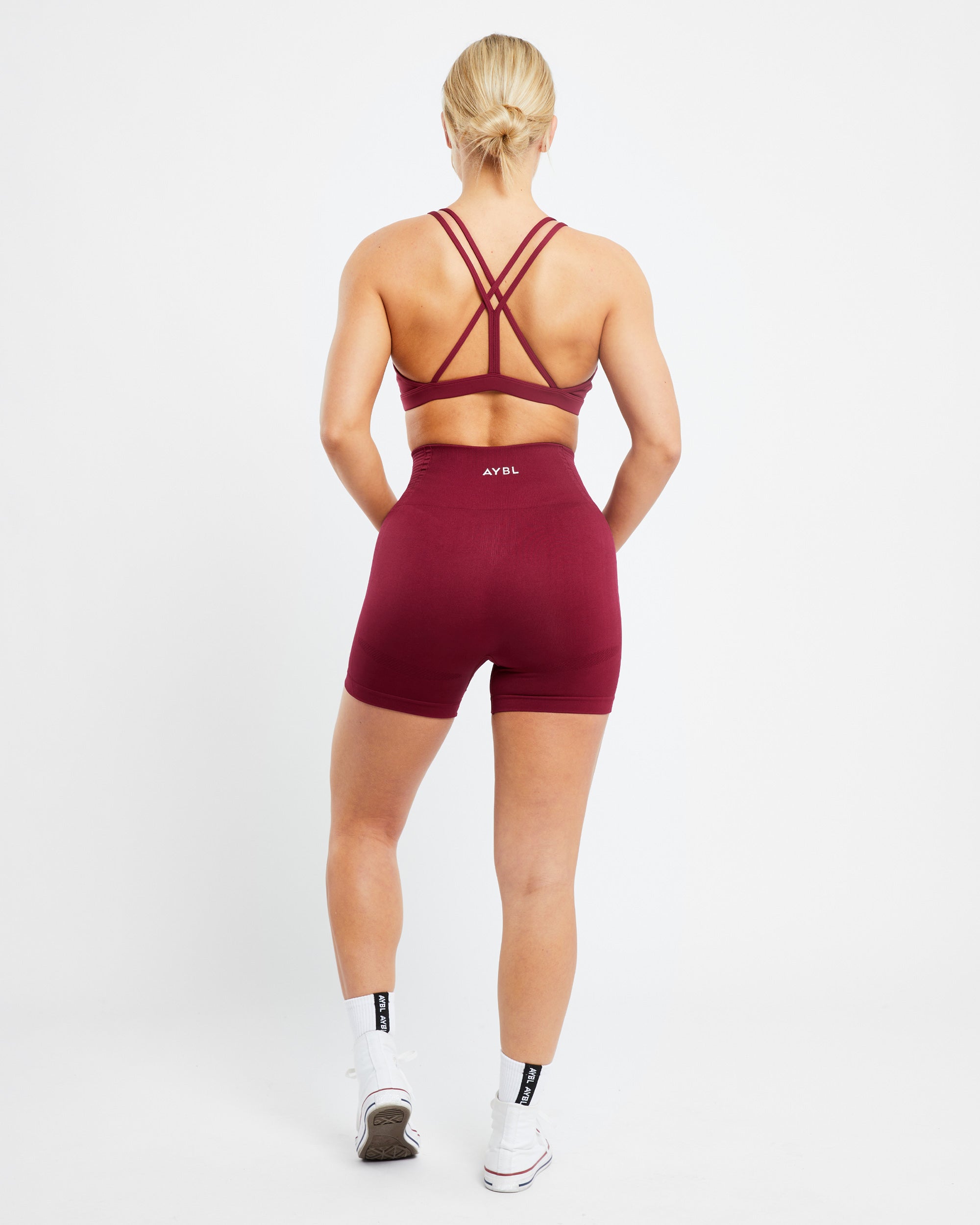 Essential Strappy Sports Bra - Rumba Red