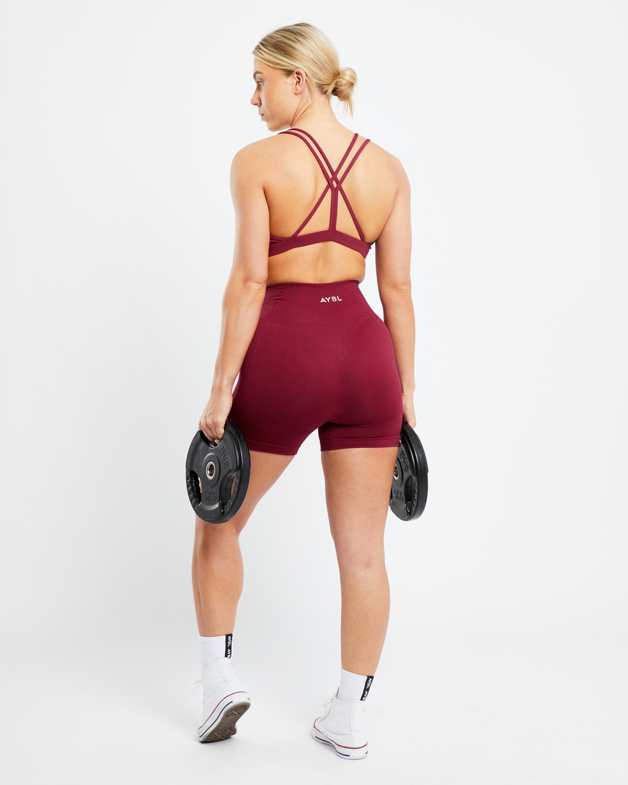 Essential Strappy Sports Bra - Rumba Red