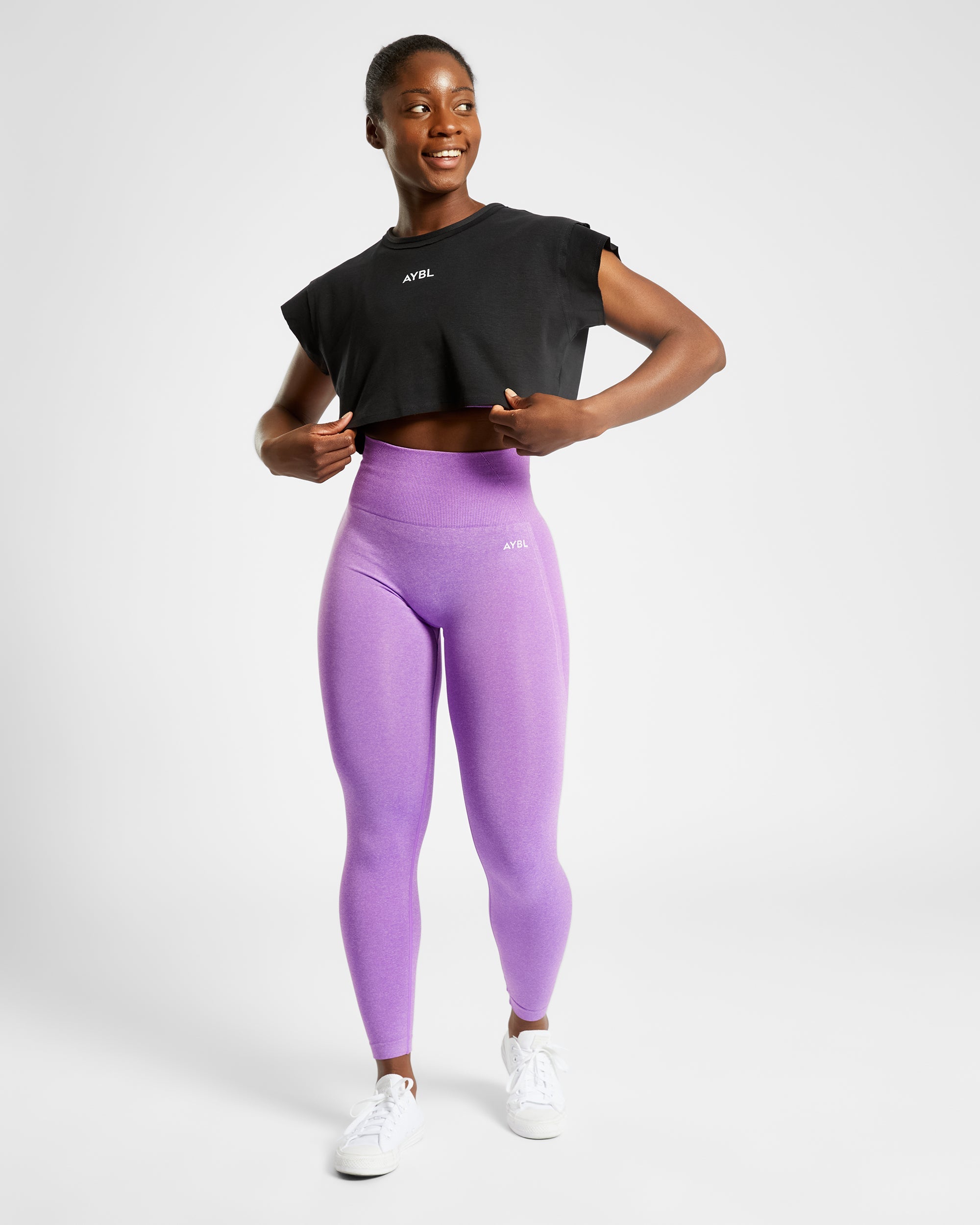 Empower Seamless Leggings - Purple Marl