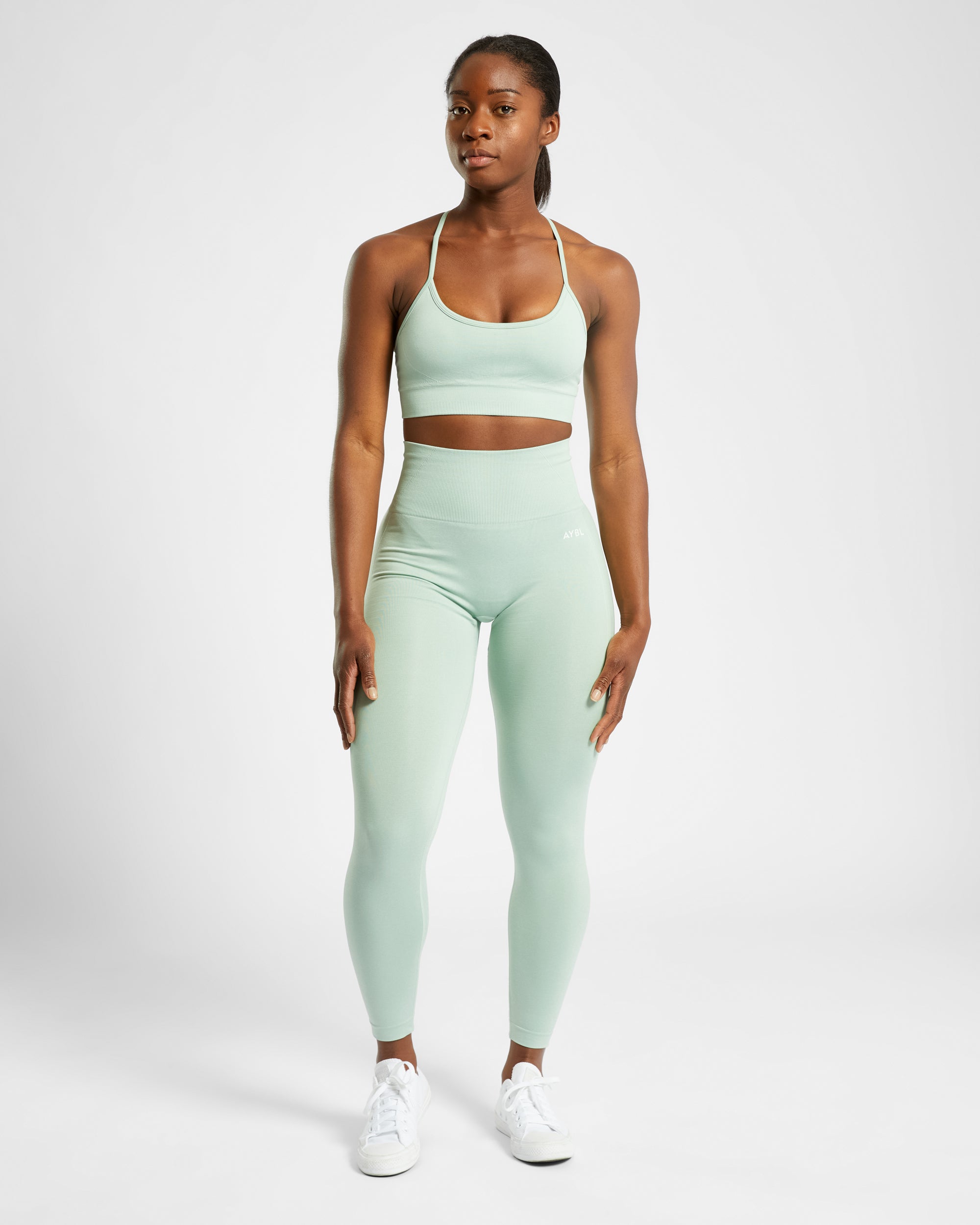 Empower Seamless Leggings - Spring Green Marl