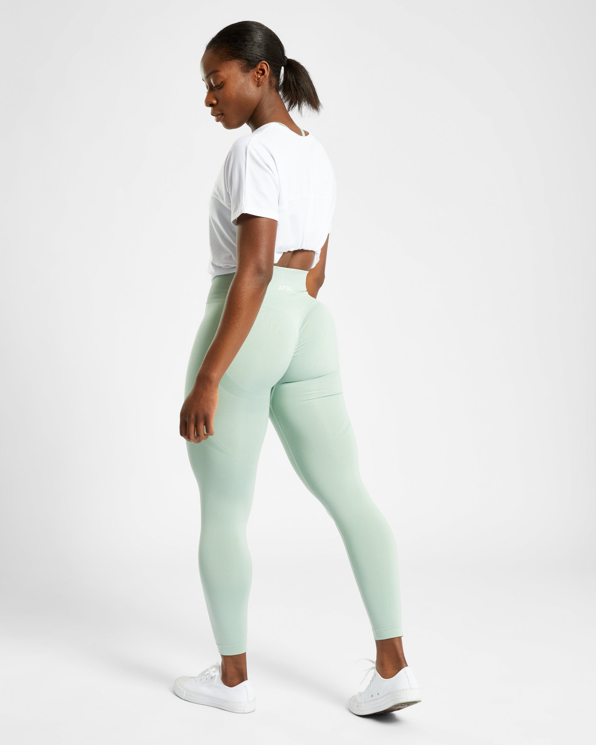 Empower Seamless Leggings - Spring Green Marl