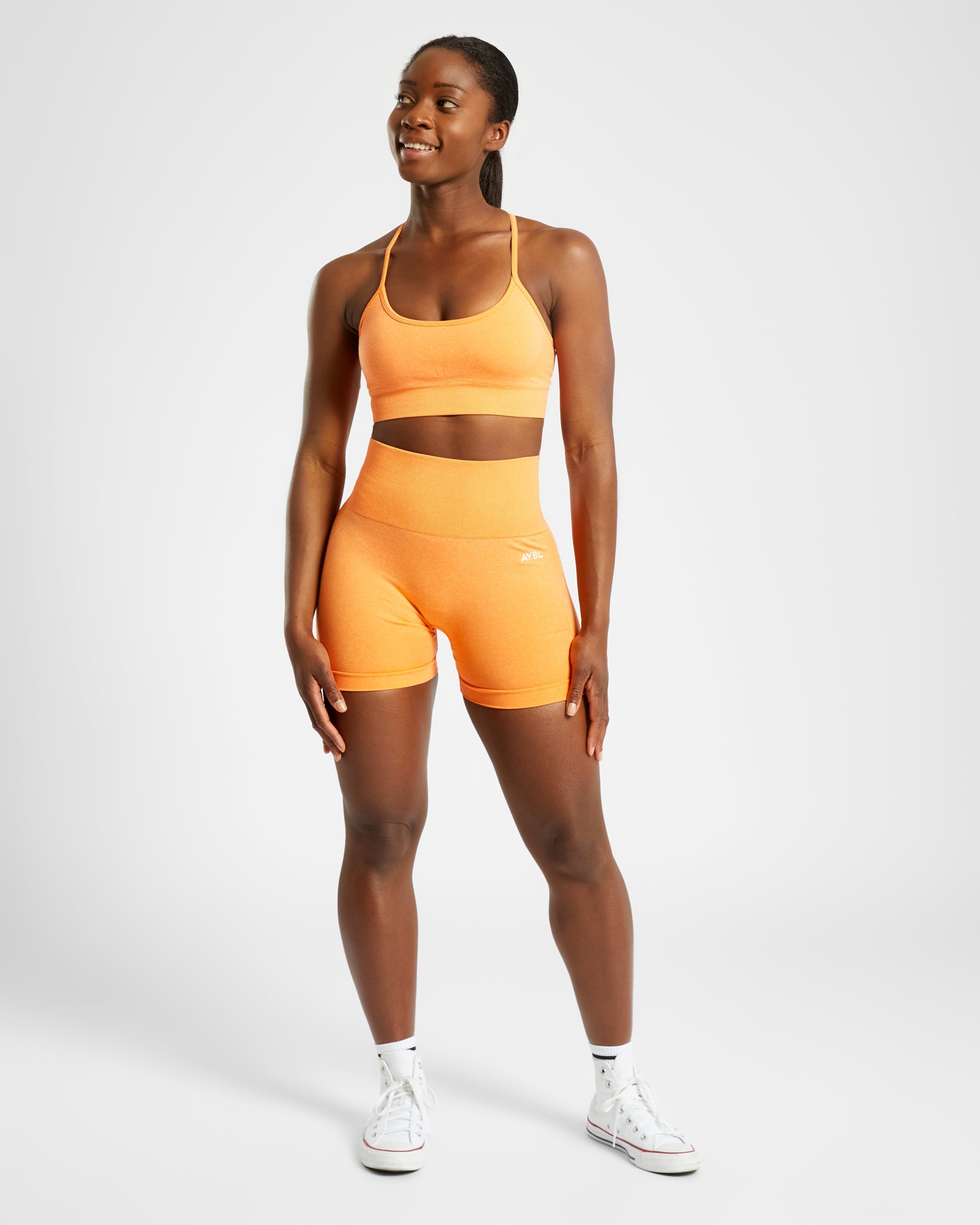 Empower Seamless Sports Bra - Orange Marl