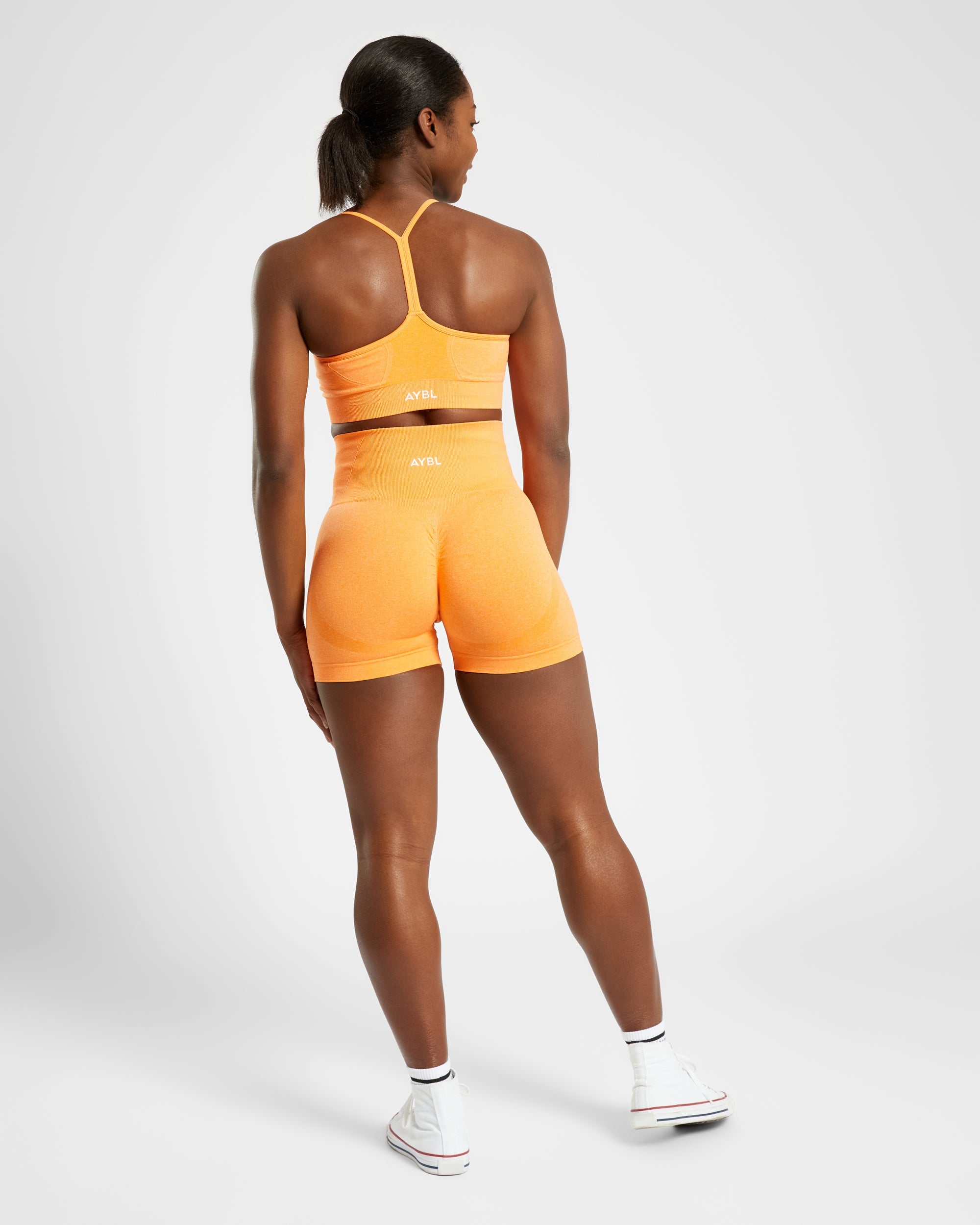 Empower Seamless Sports Bra - Orange Marl