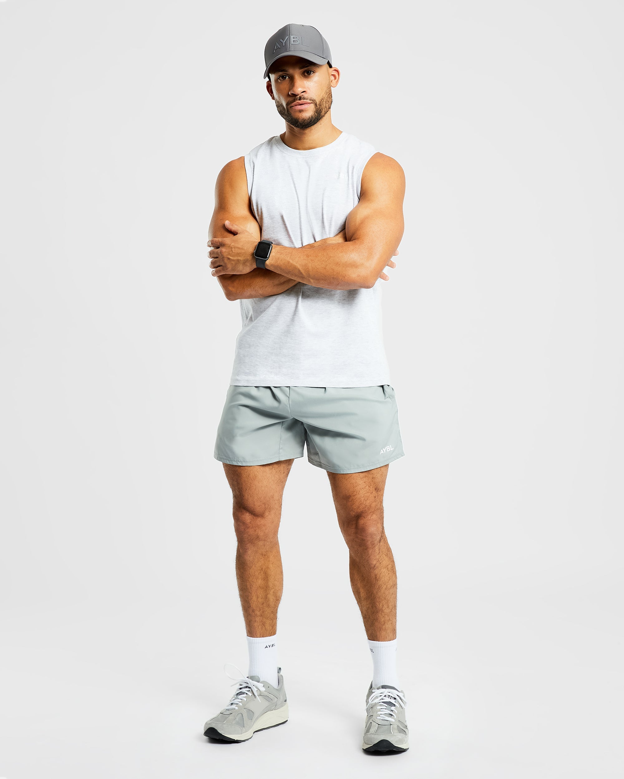 Essential Tank - Light Grey Marl