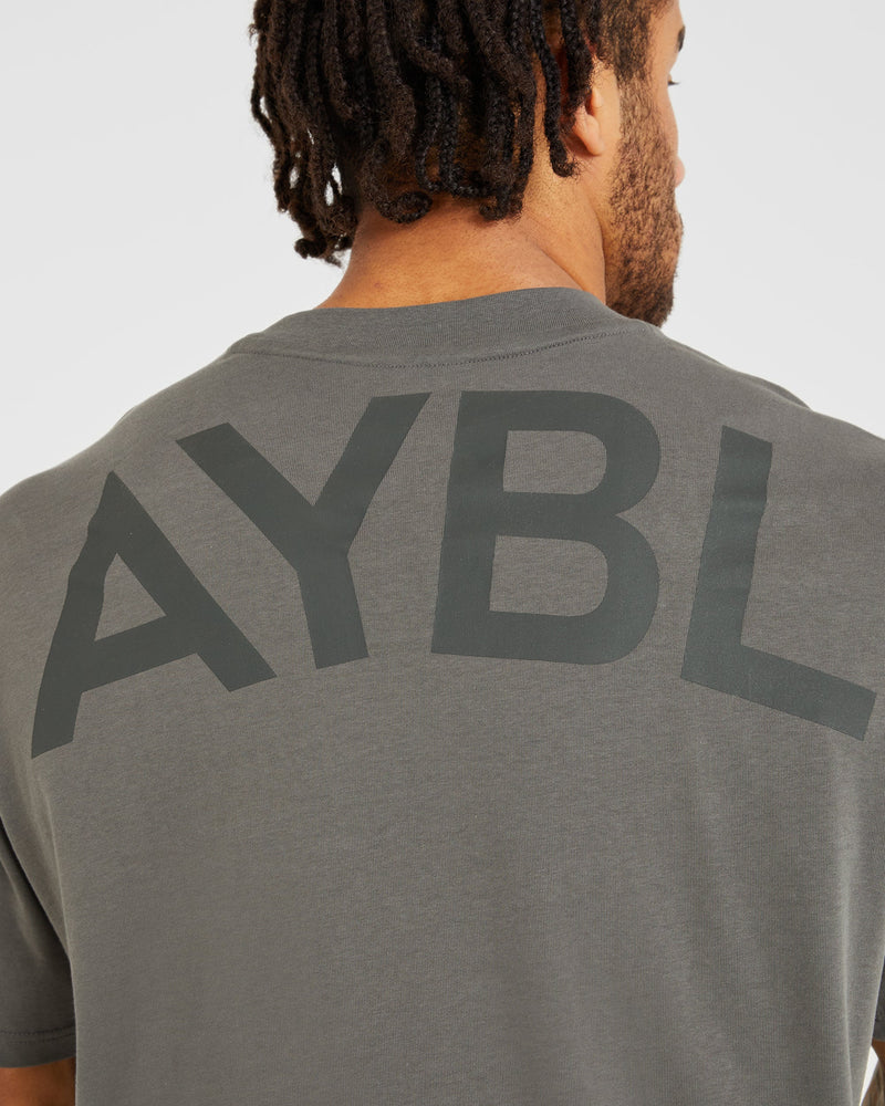 Essential Oversized T Shirt Charcoal AYBL USA