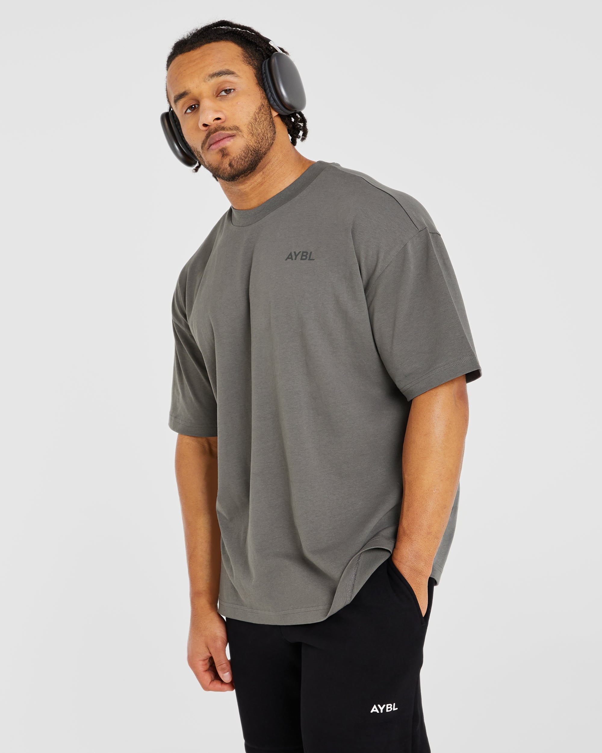 Essential Oversized T Shirt - Charcoal