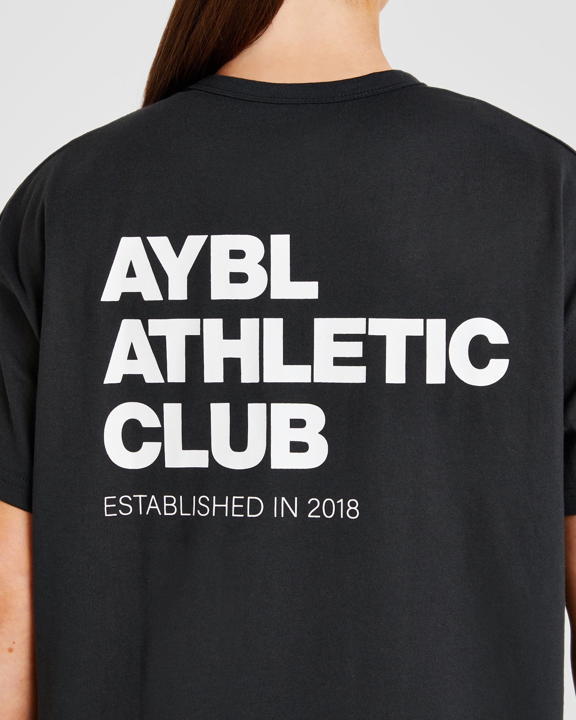 Athletics Club Oversized T Shirt - Black