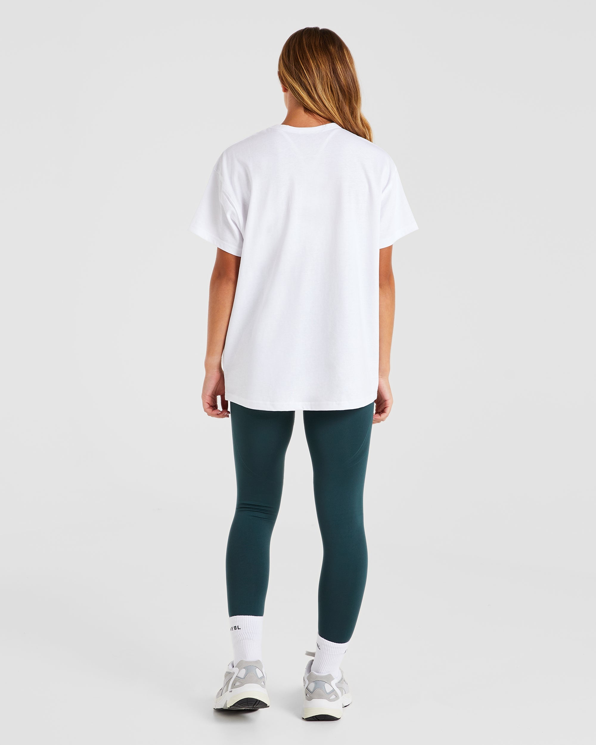 Athletics 18 Oversized T Shirt - White/Dark Green