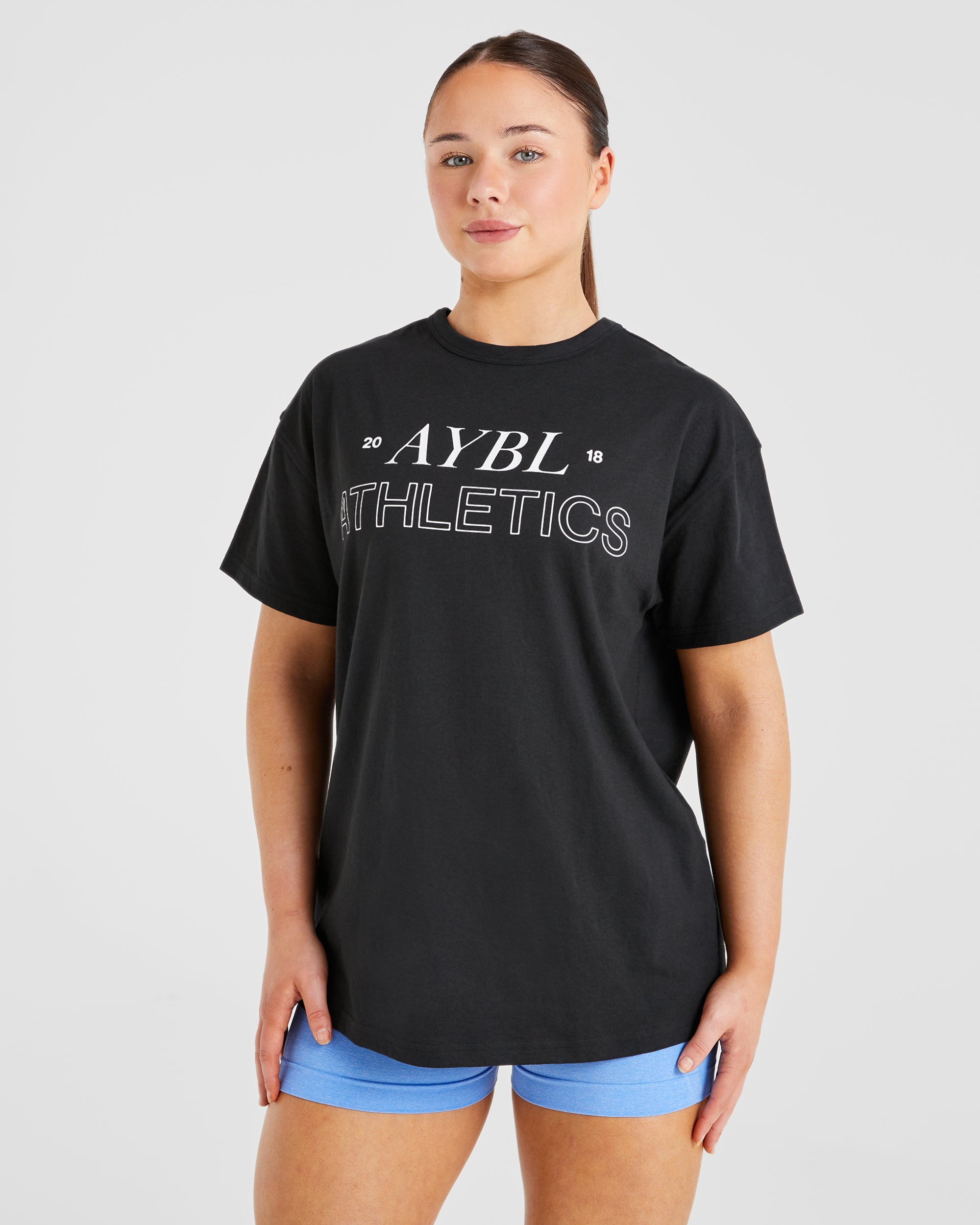 Athletics 18 Oversized T Shirt - Black