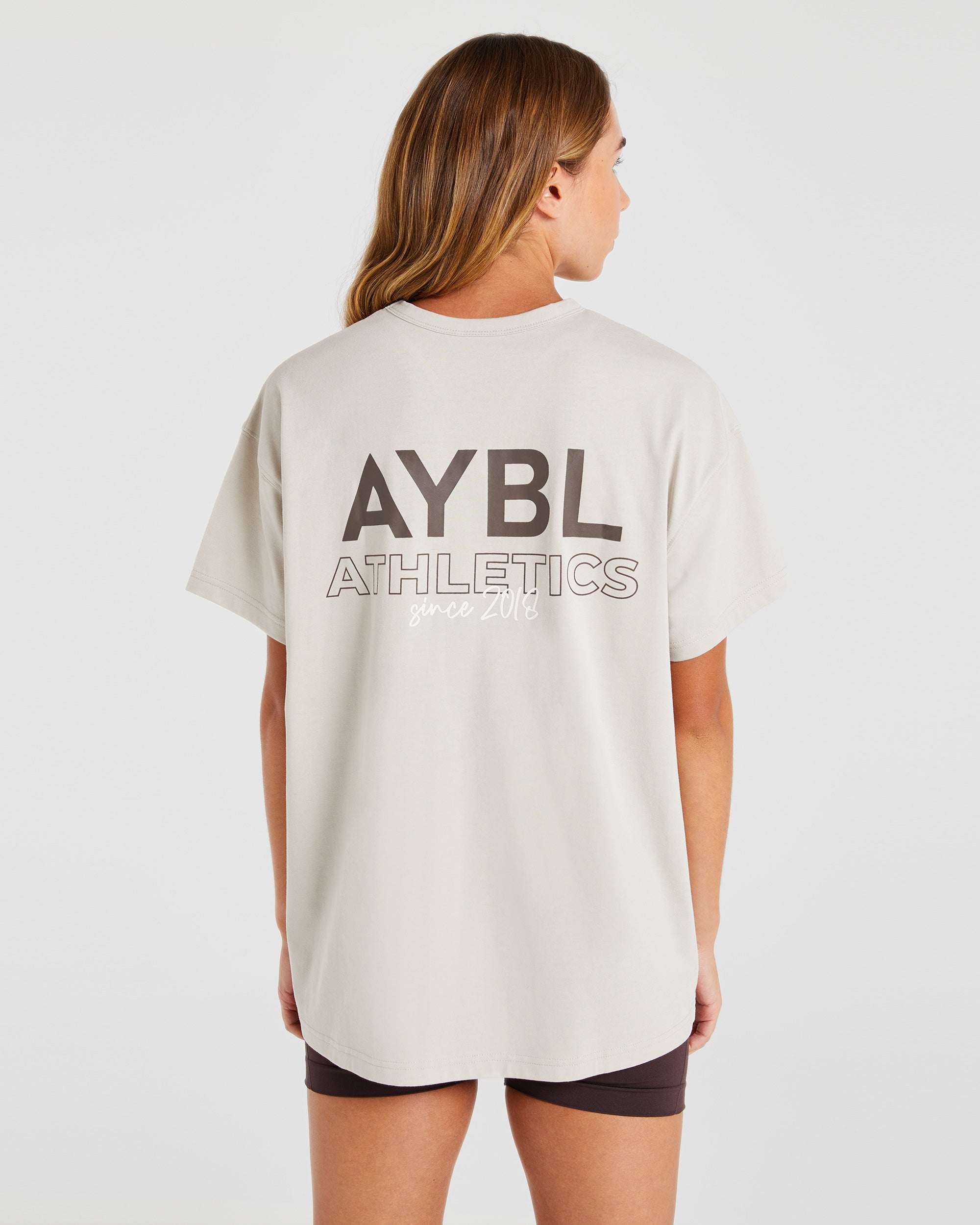 AYBL Athletics Oversized T Shirt Beige AYBL USA