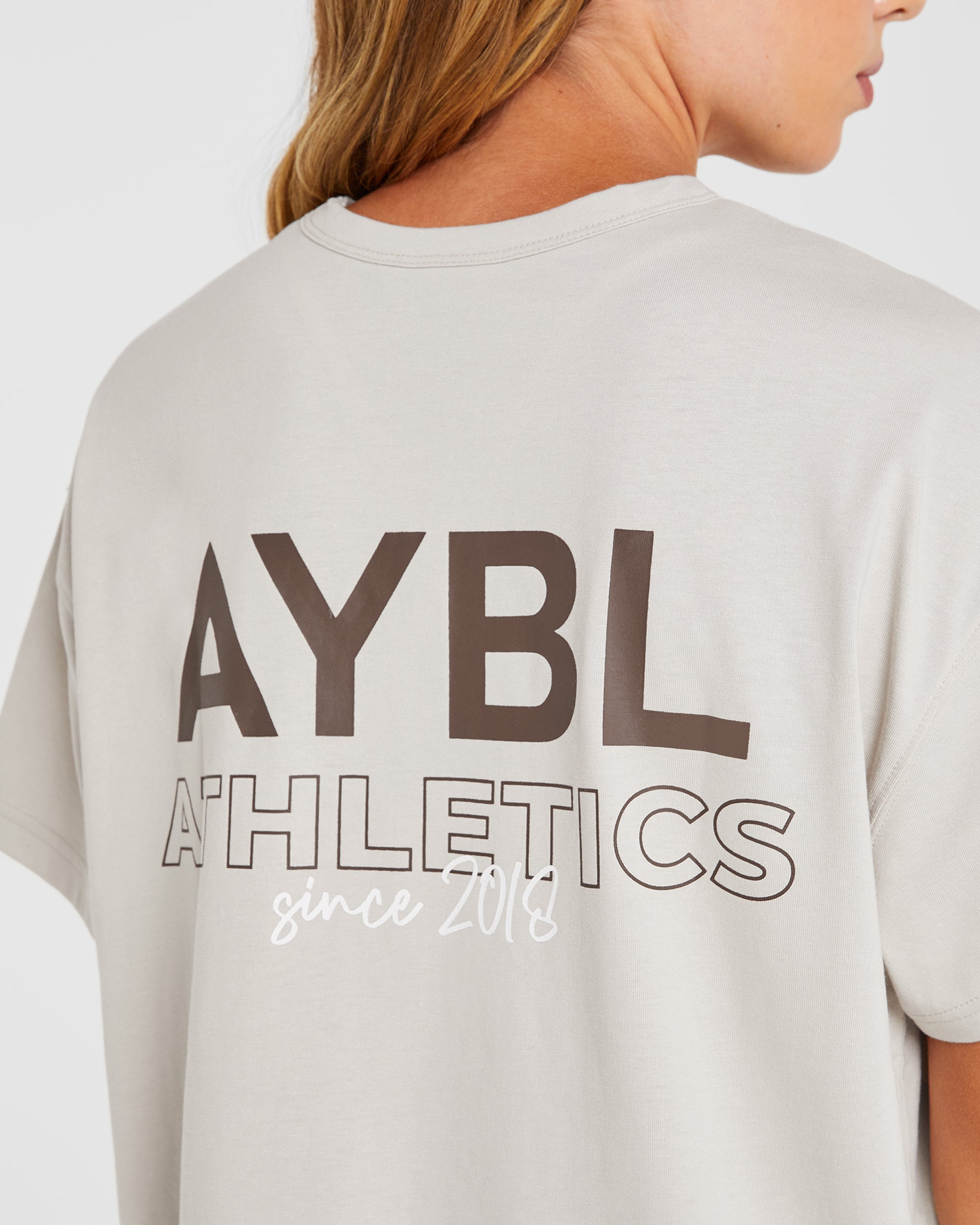 AYBL Athletics Oversized T Shirt Beige AYBL USA