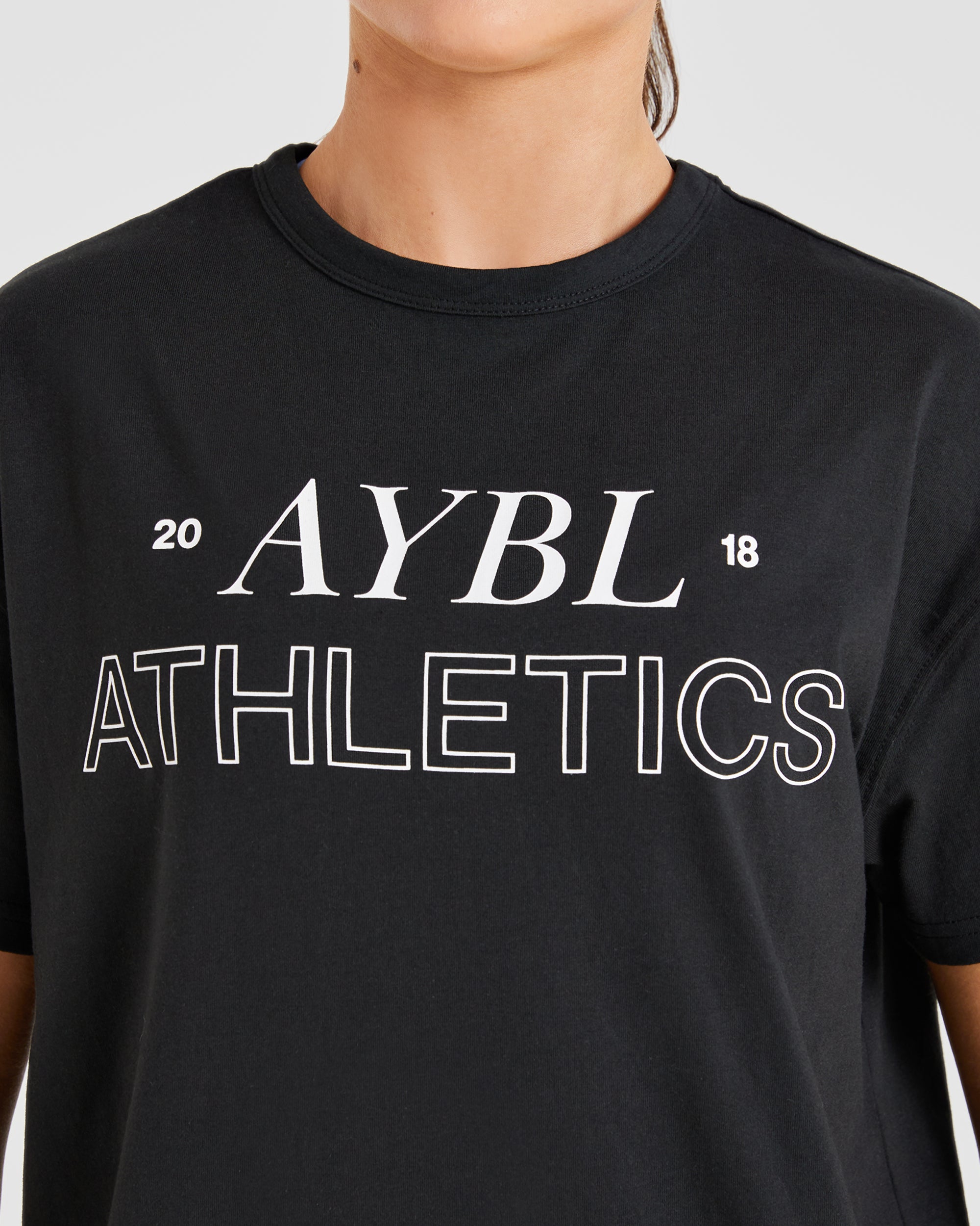 Athletics 18 Oversized T Shirt - Black