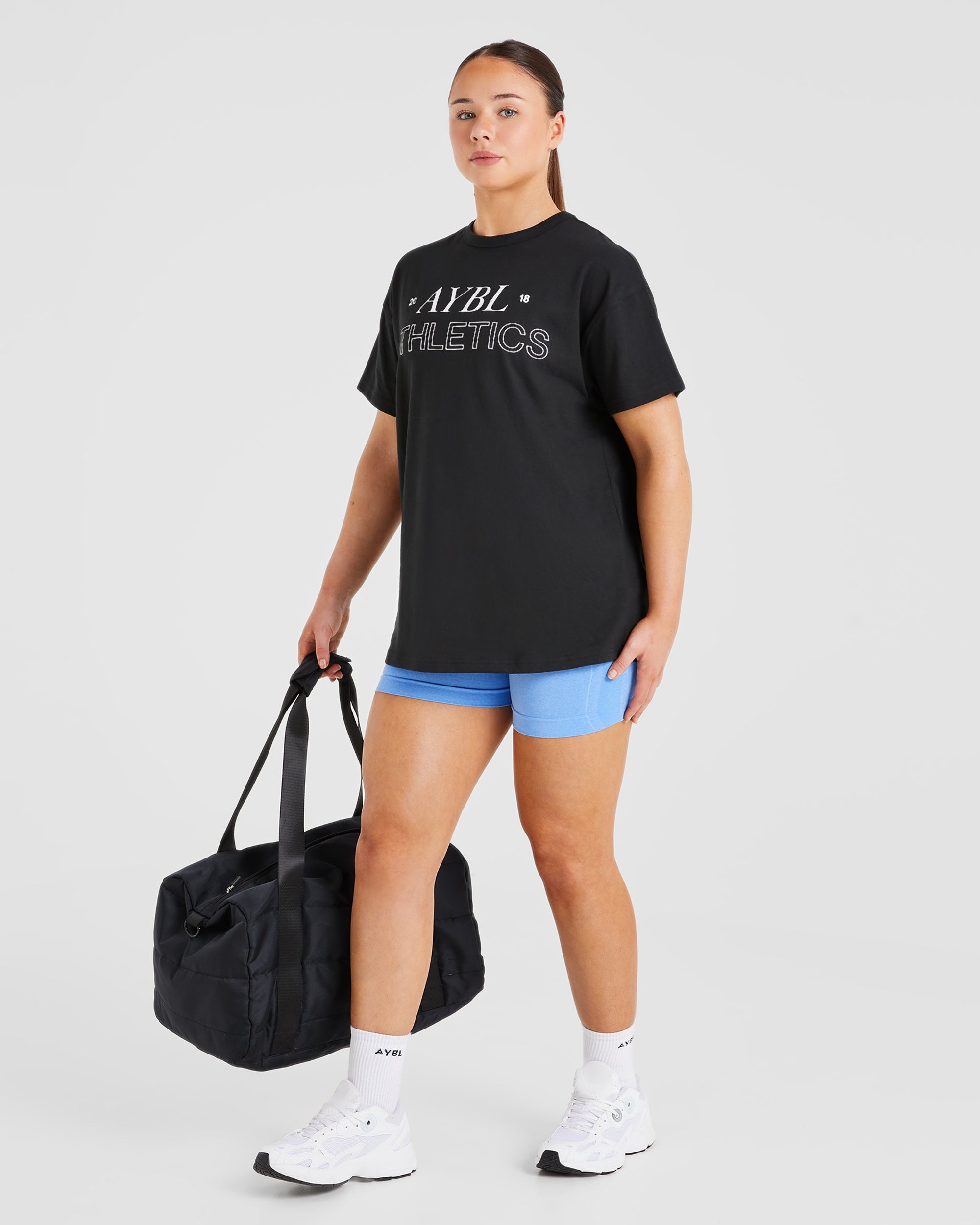 Athletics 18 Oversized T Shirt - Black