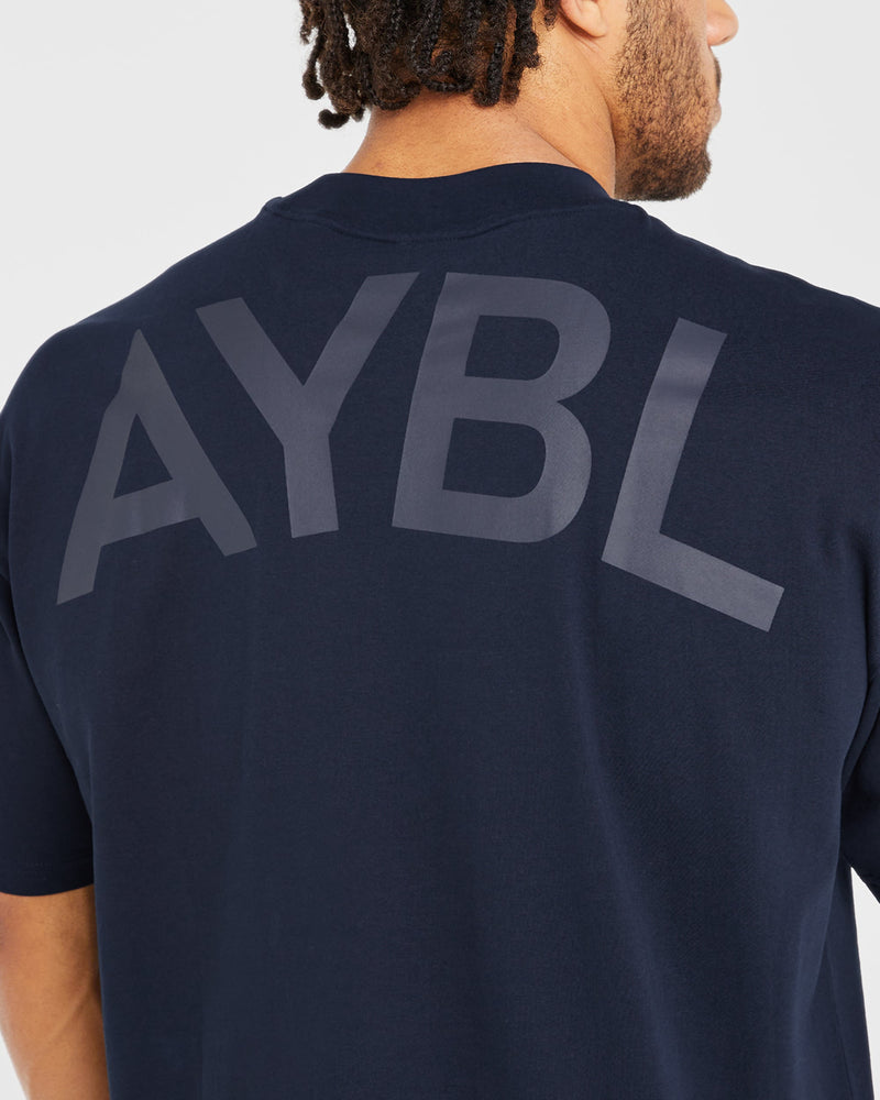 Essential Oversized T Shirt Navy AYBL USA