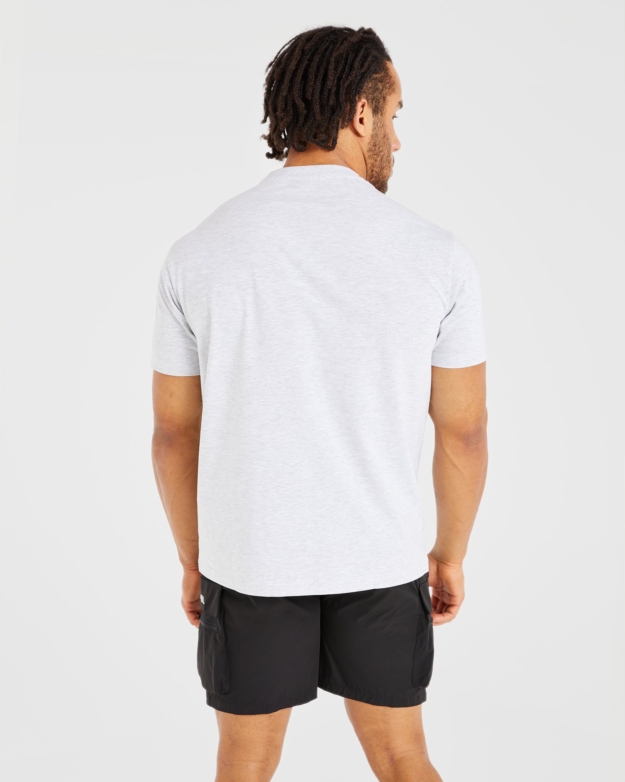 Essential T Shirt - Light Grey Marl