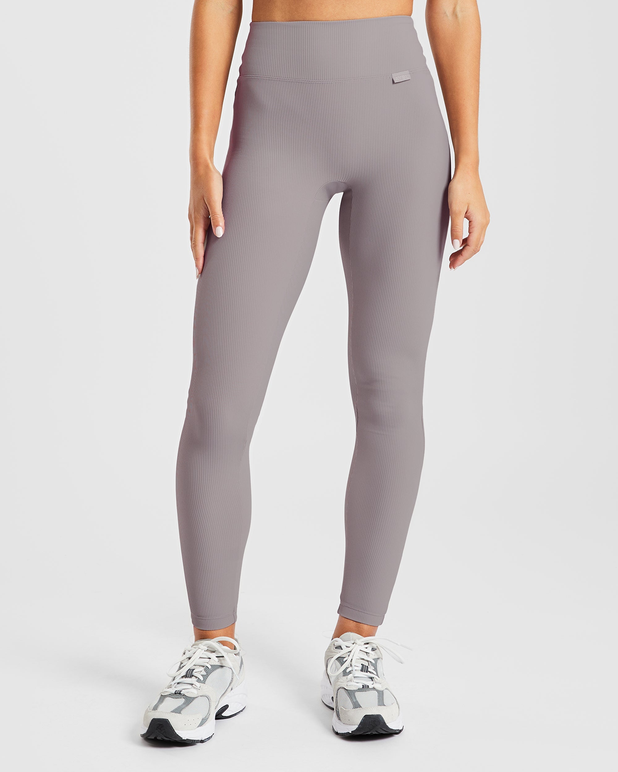 Sculpt Ribbed Leggings - Fog Grey