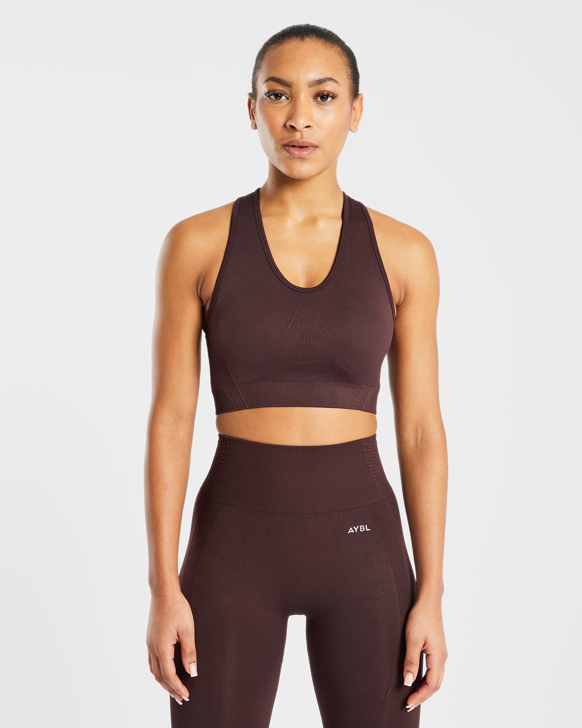 Balance V2 Seamless Sports Bra - Chocolate Brown