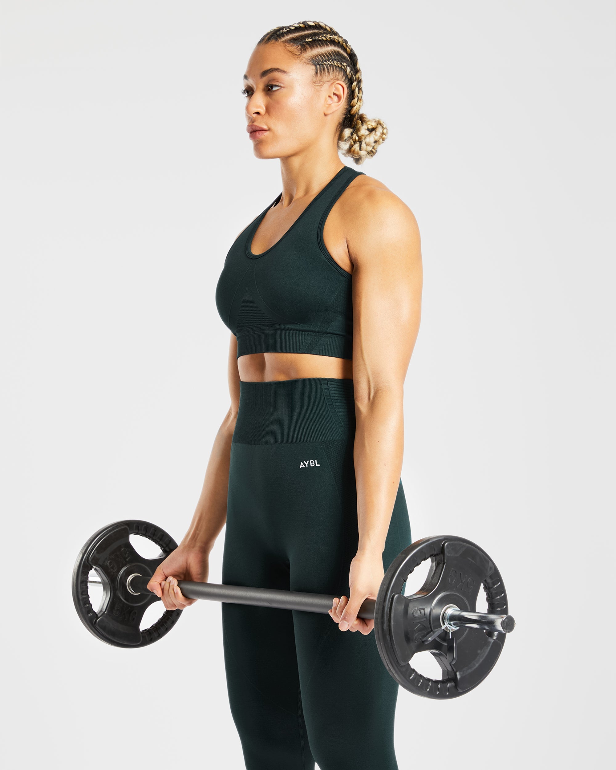 Balance V2 Seamless Sports Bra - Forest Green