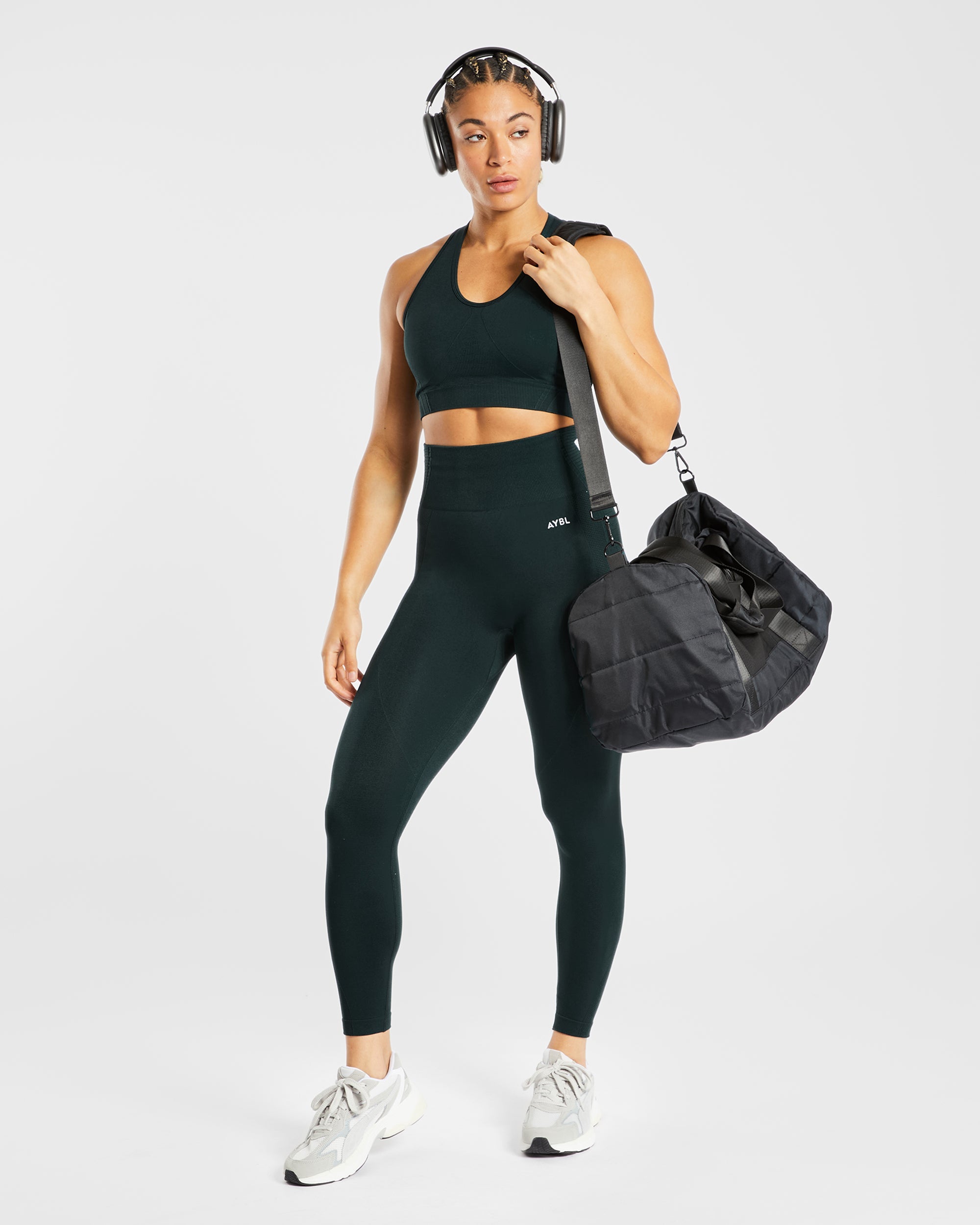 Balance V2 Seamless Sports Bra - Forest Green