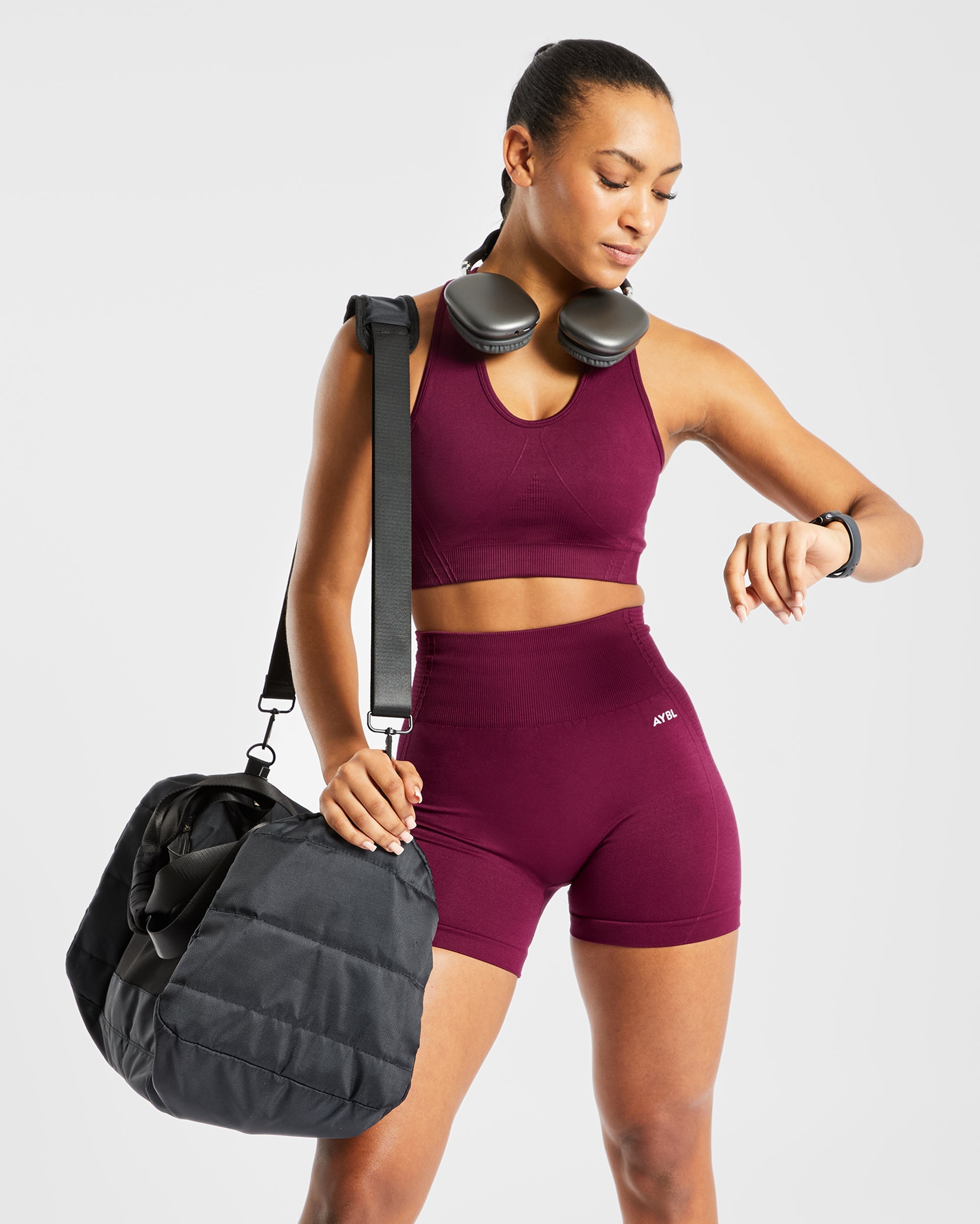 Balance V2 Seamless Sports Bra - Purple Wine