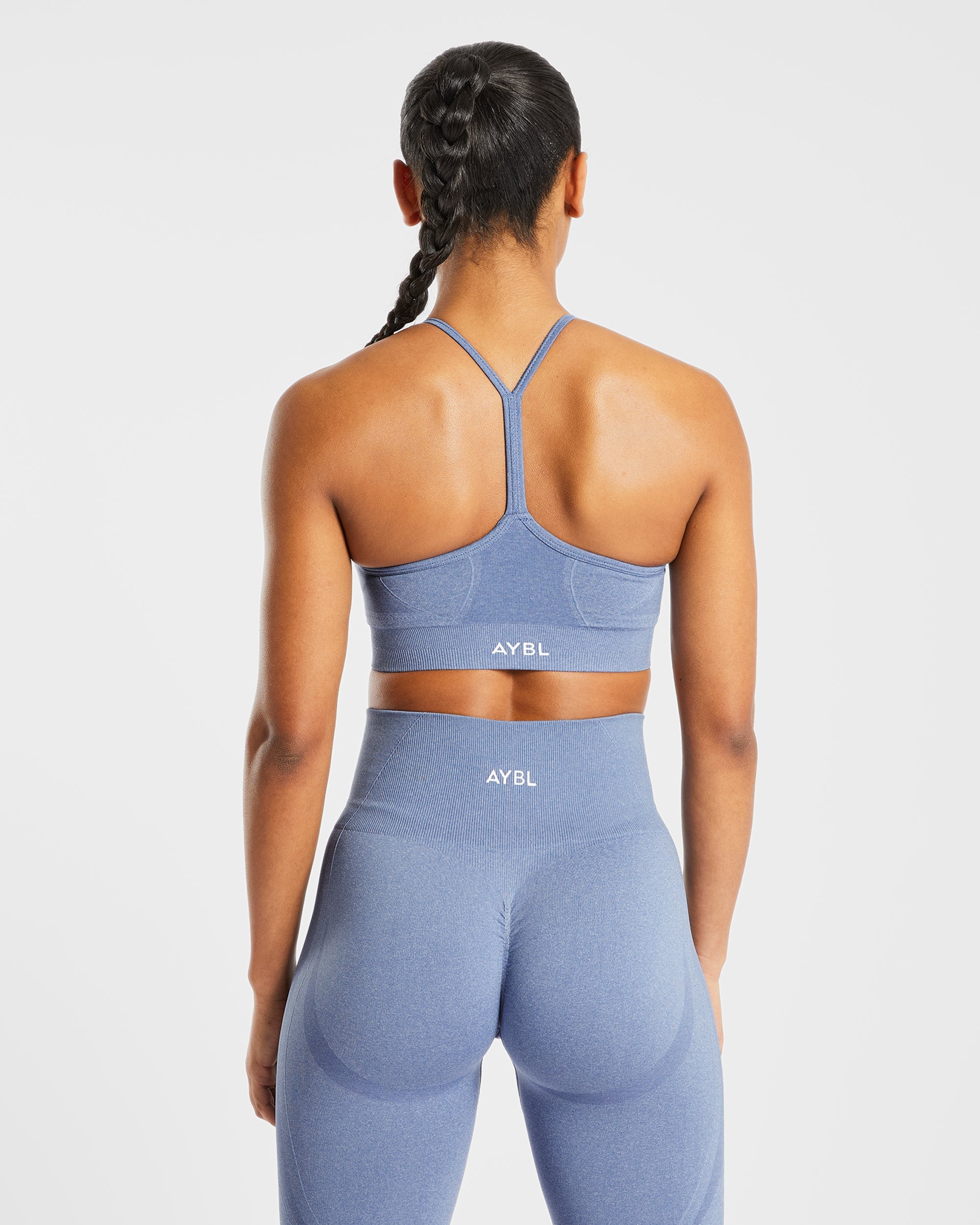 Empower Seamless Sports Bra - Blue Marl