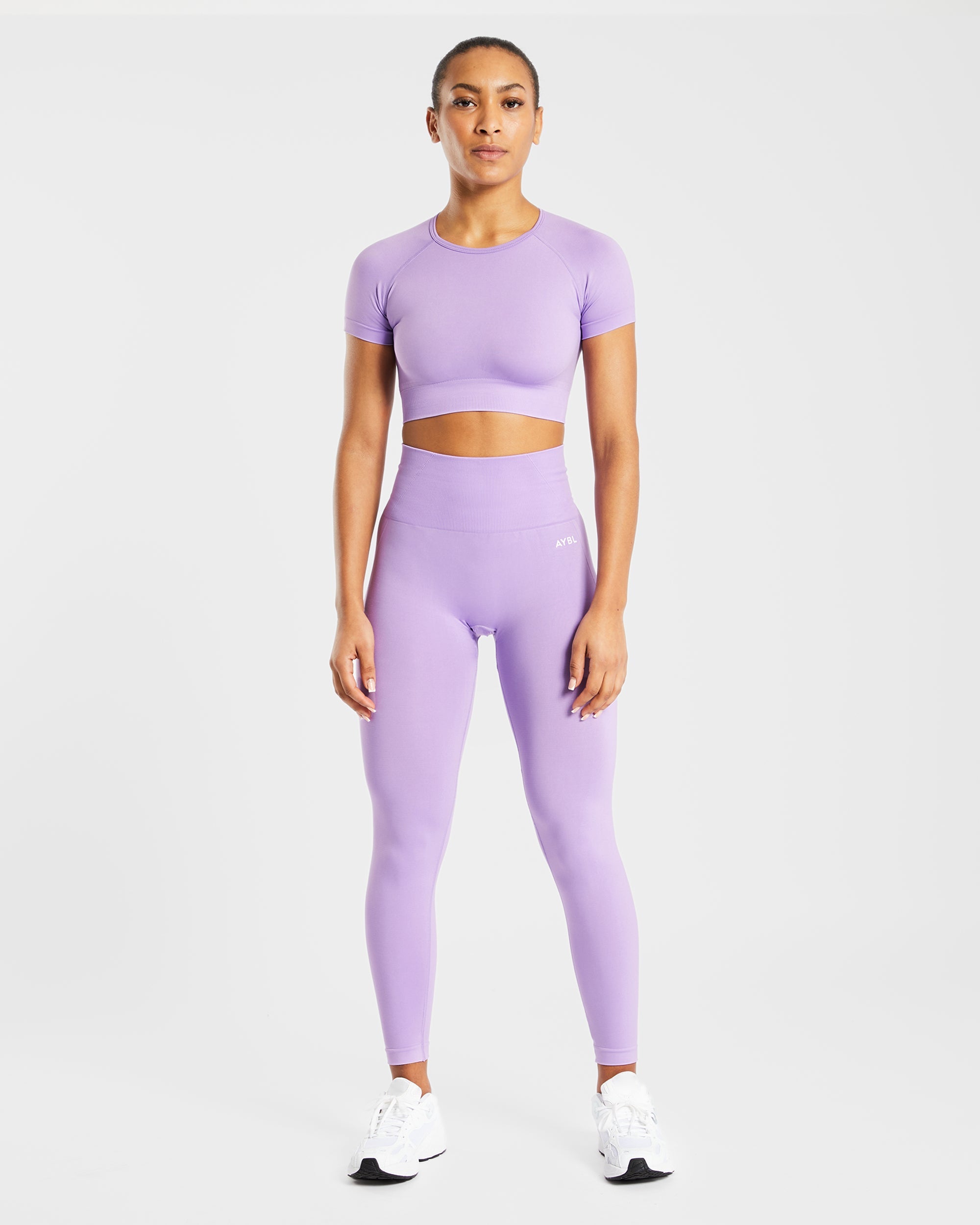 Empower Seamless Crop Top - Purple