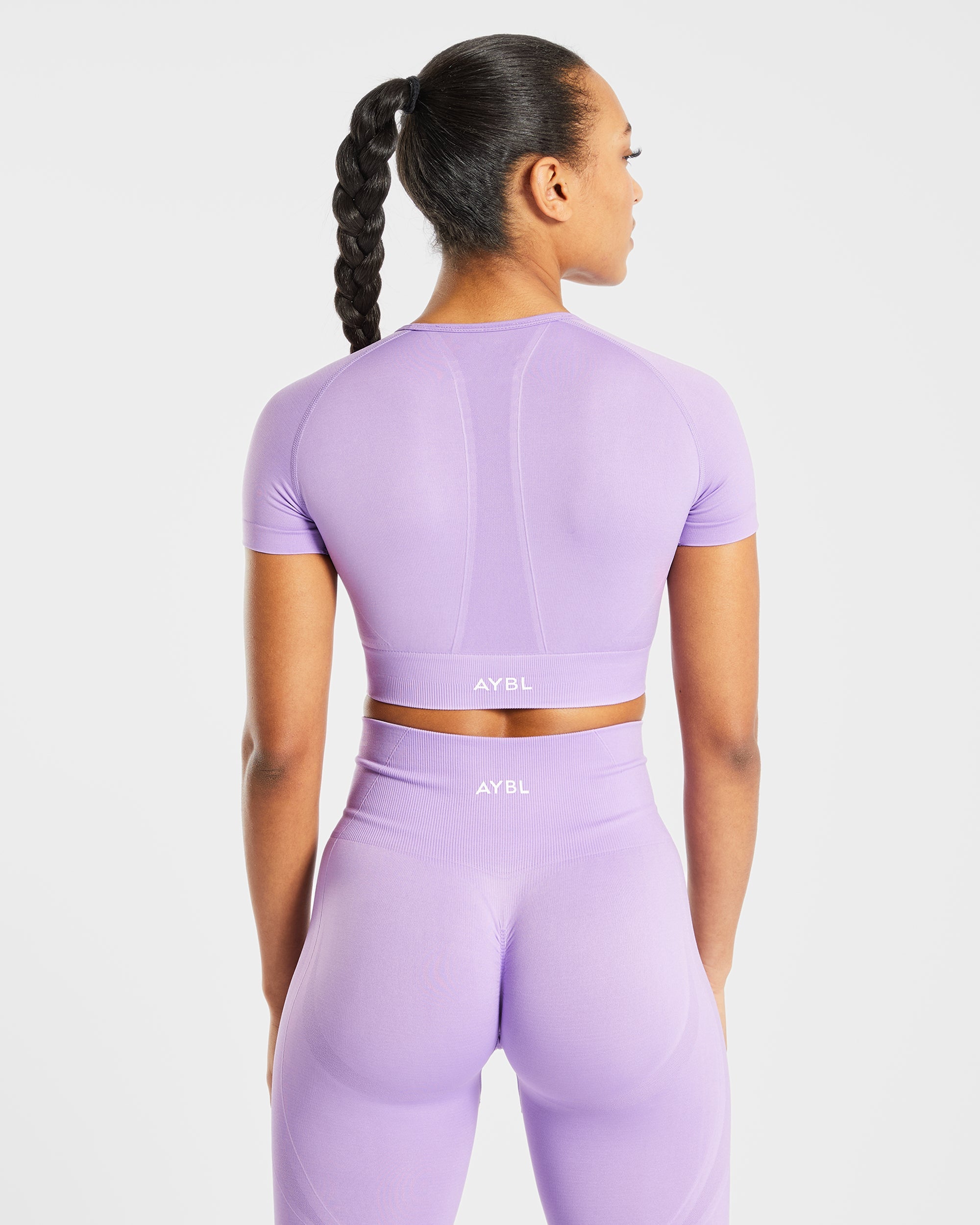 Empower Seamless Crop Top - Purple